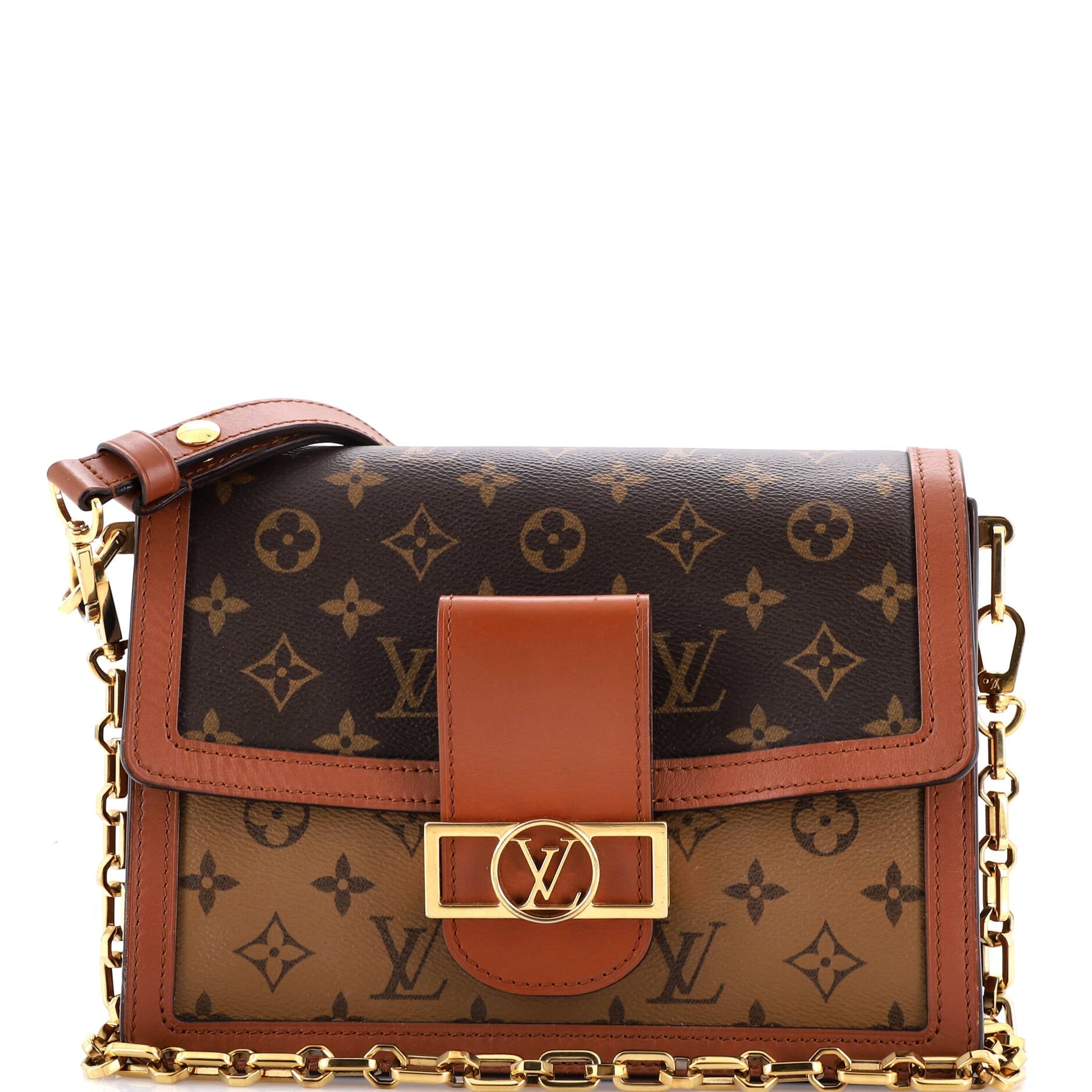 Dauphine Shoulder Bag Reverse Monogram Canvas MM