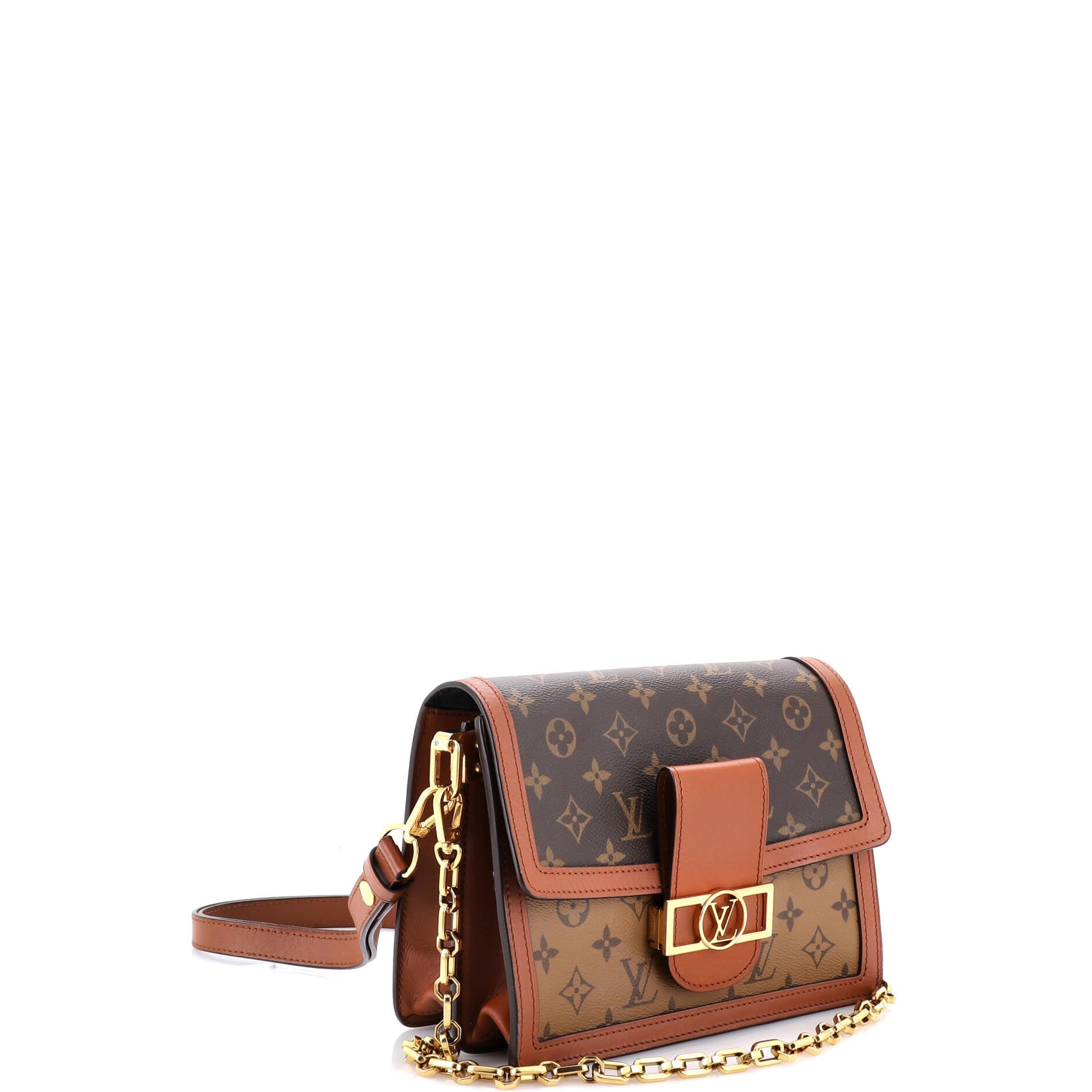 Dauphine Shoulder Bag Reverse Monogram Canvas MM