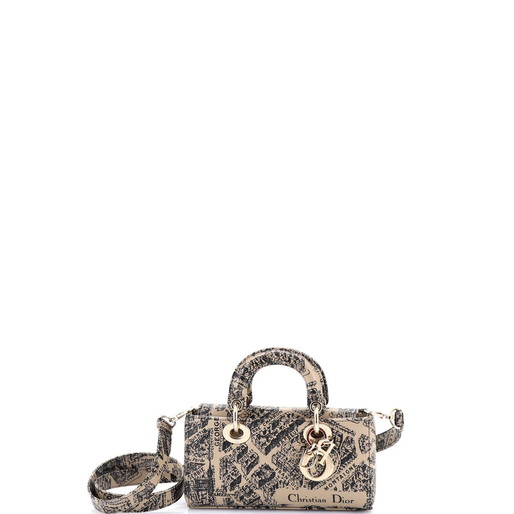 Lady D-Joy Bag Printed Leather Small