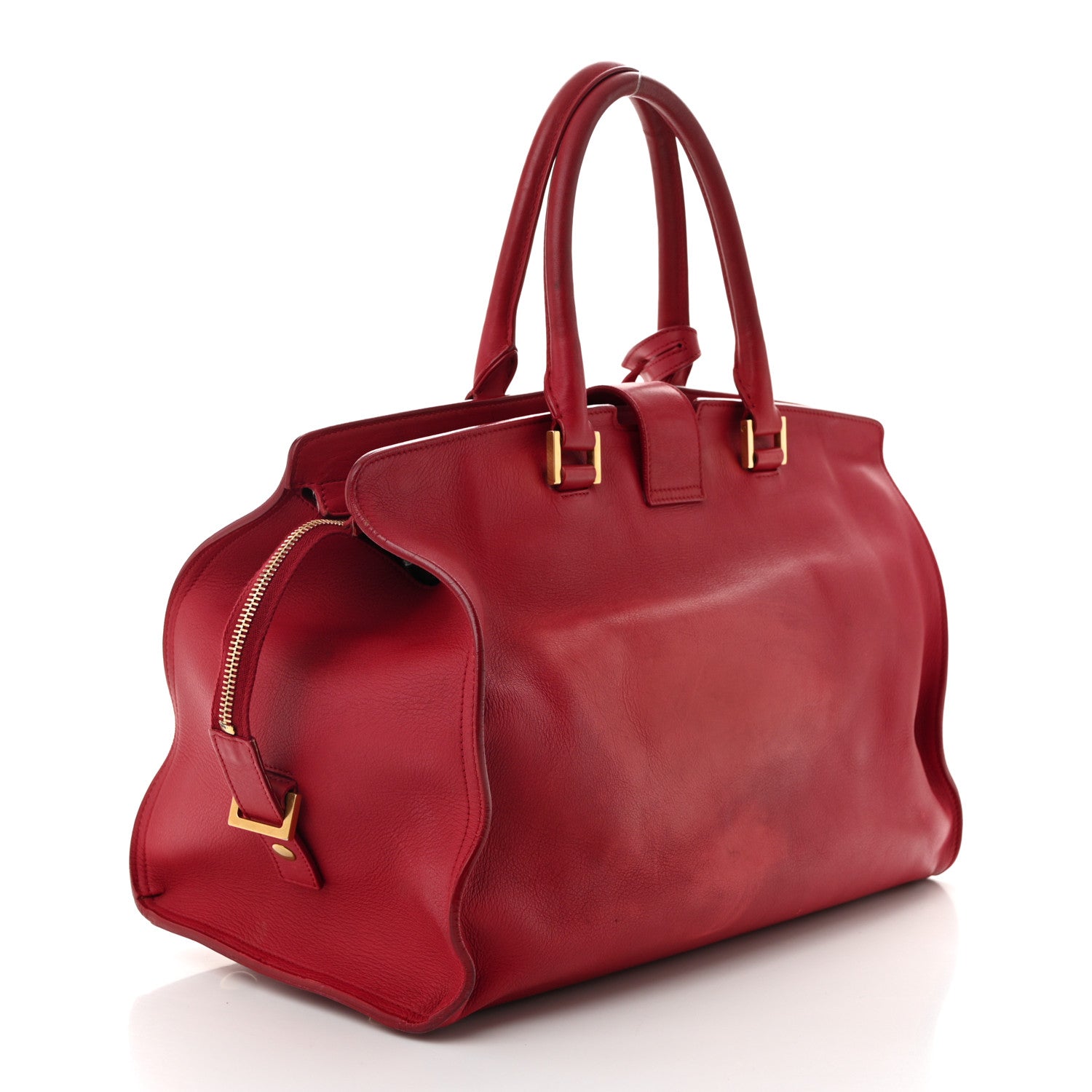 Calfskin Medium Classic Y Cabas Fuchsia