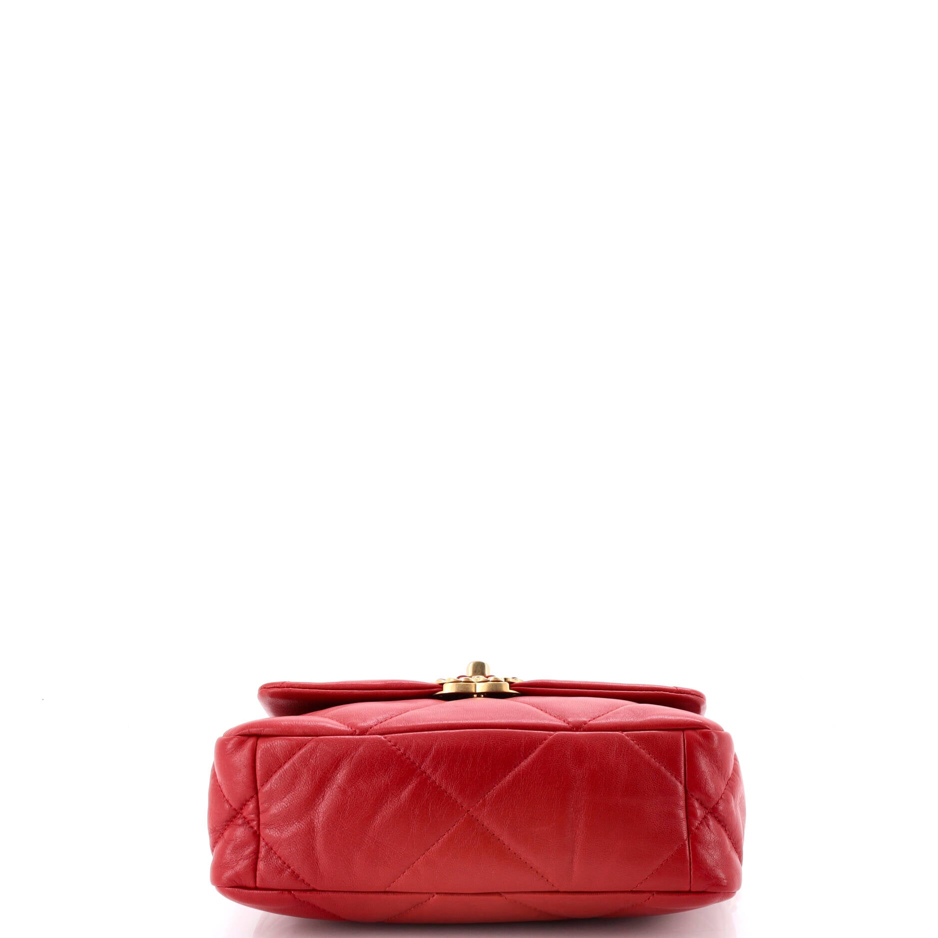 19 Flap Bag Quilted Leather Medium