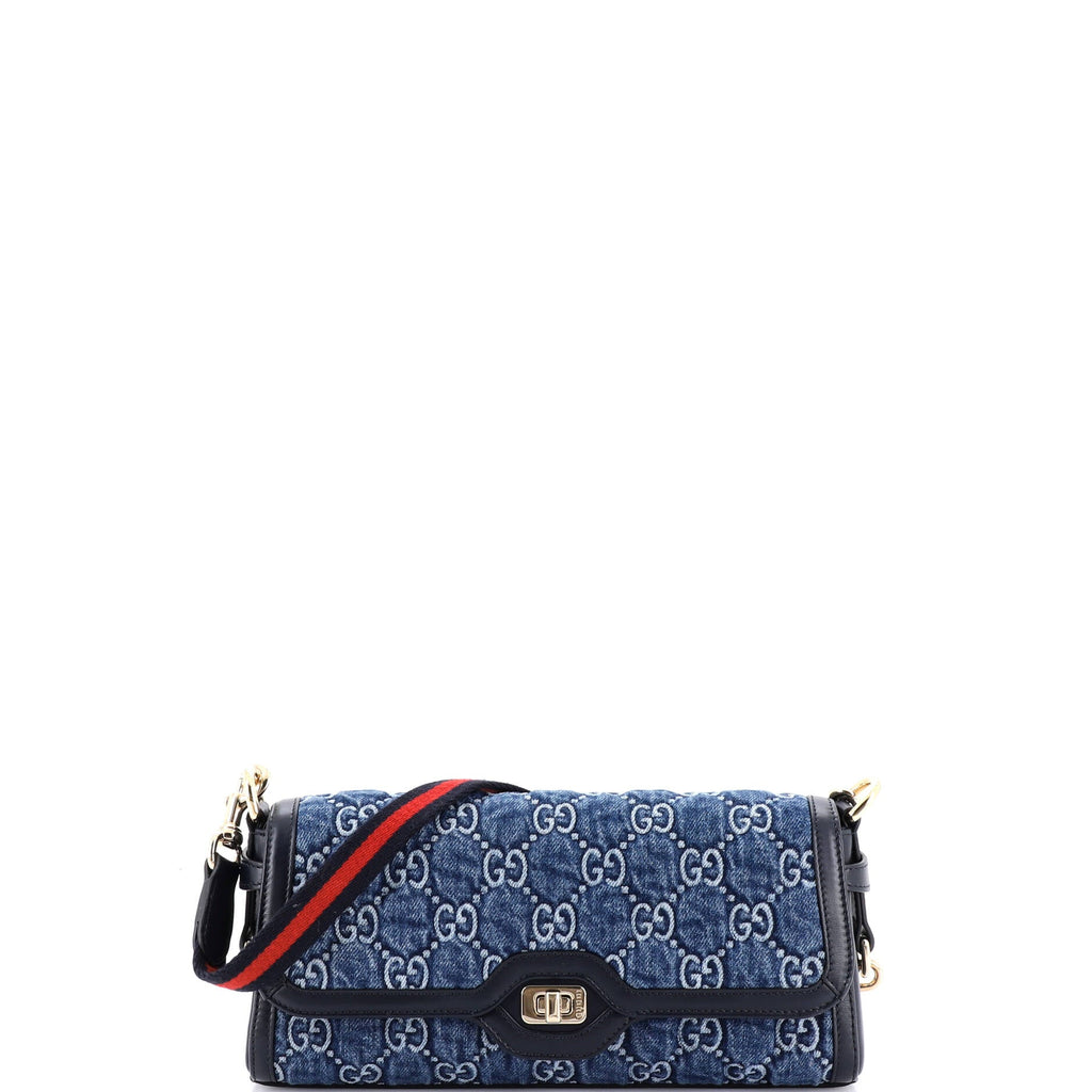 Luce Shoulder Bag GG Denim Small