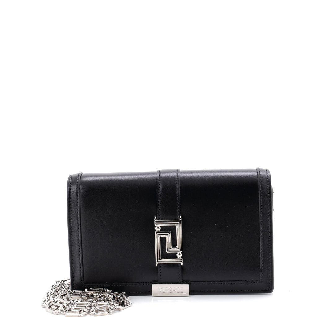 Grecca Goddess Flap Crossbody Bag Leather Mini
