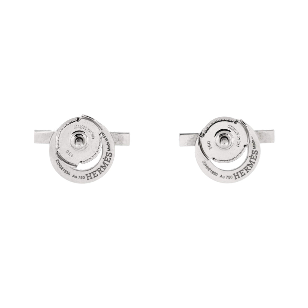 Finesse Stud Earrings 18K White Gold and Diamonds