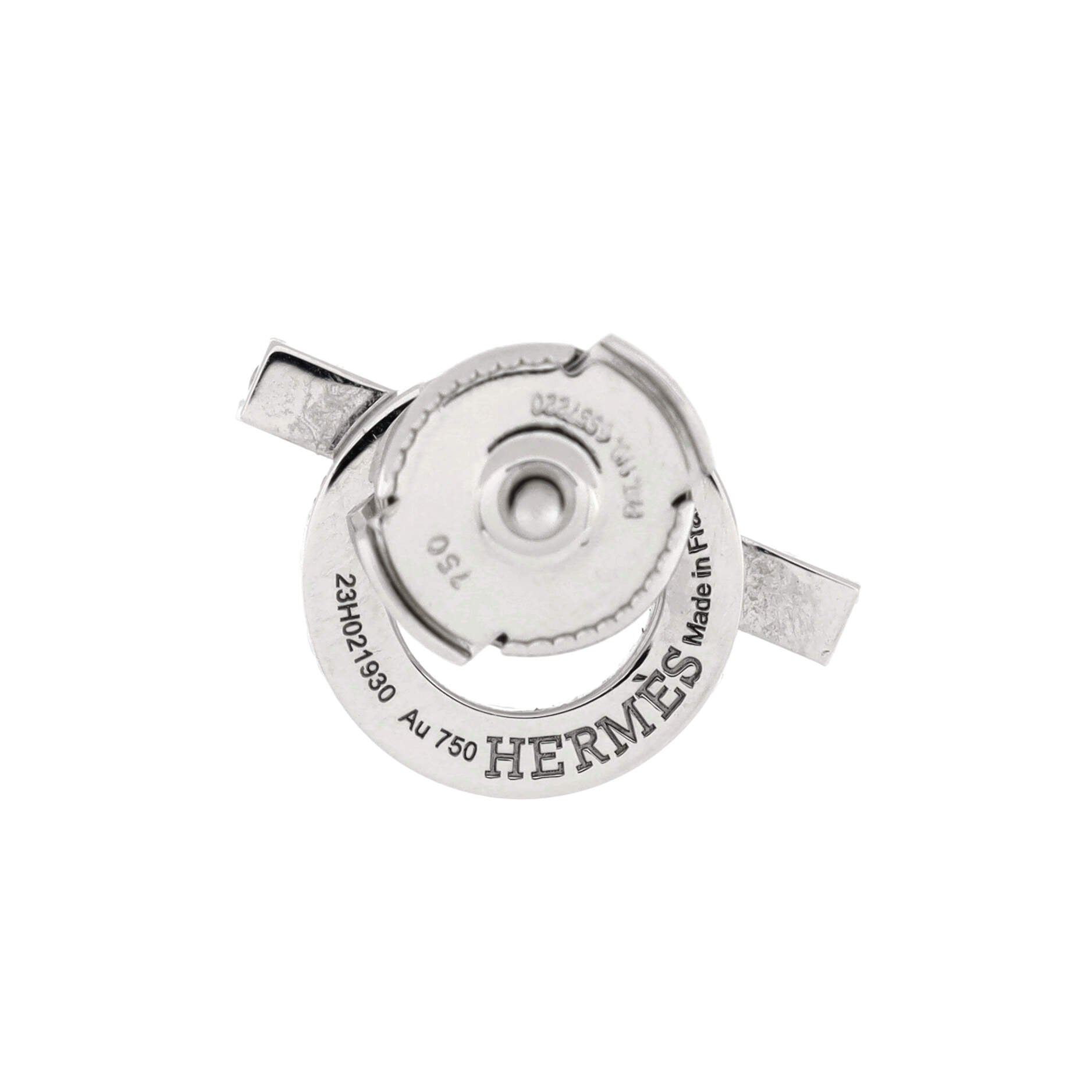 Finesse Stud Earrings 18K White Gold and Diamonds