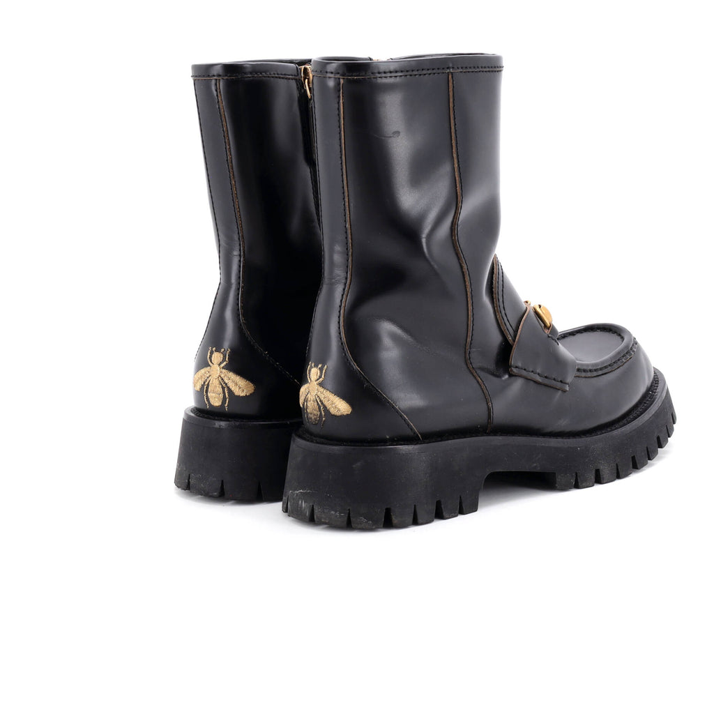 Women's Harald Horsebit Platform Ankle Boots Leather