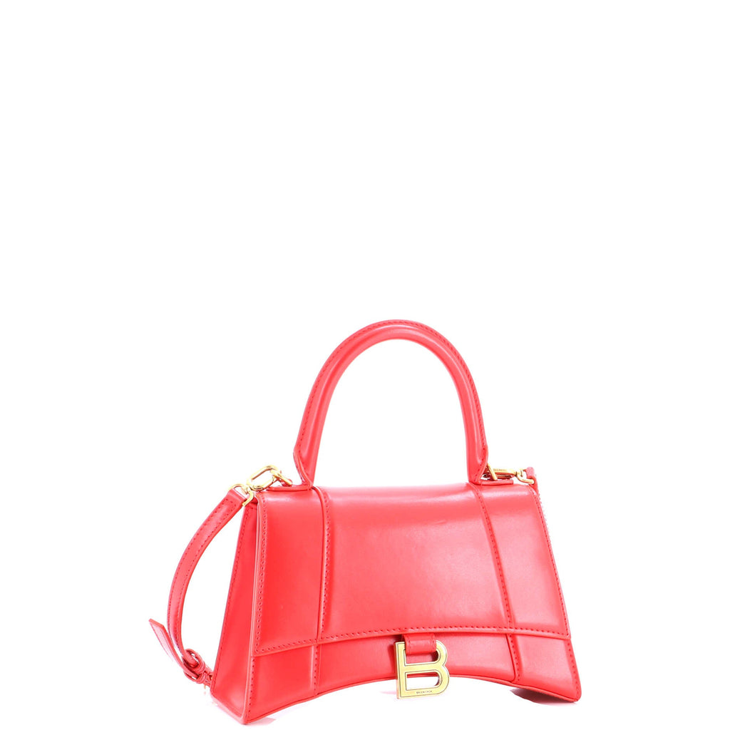 Hourglass Top Handle Bag Leather Small