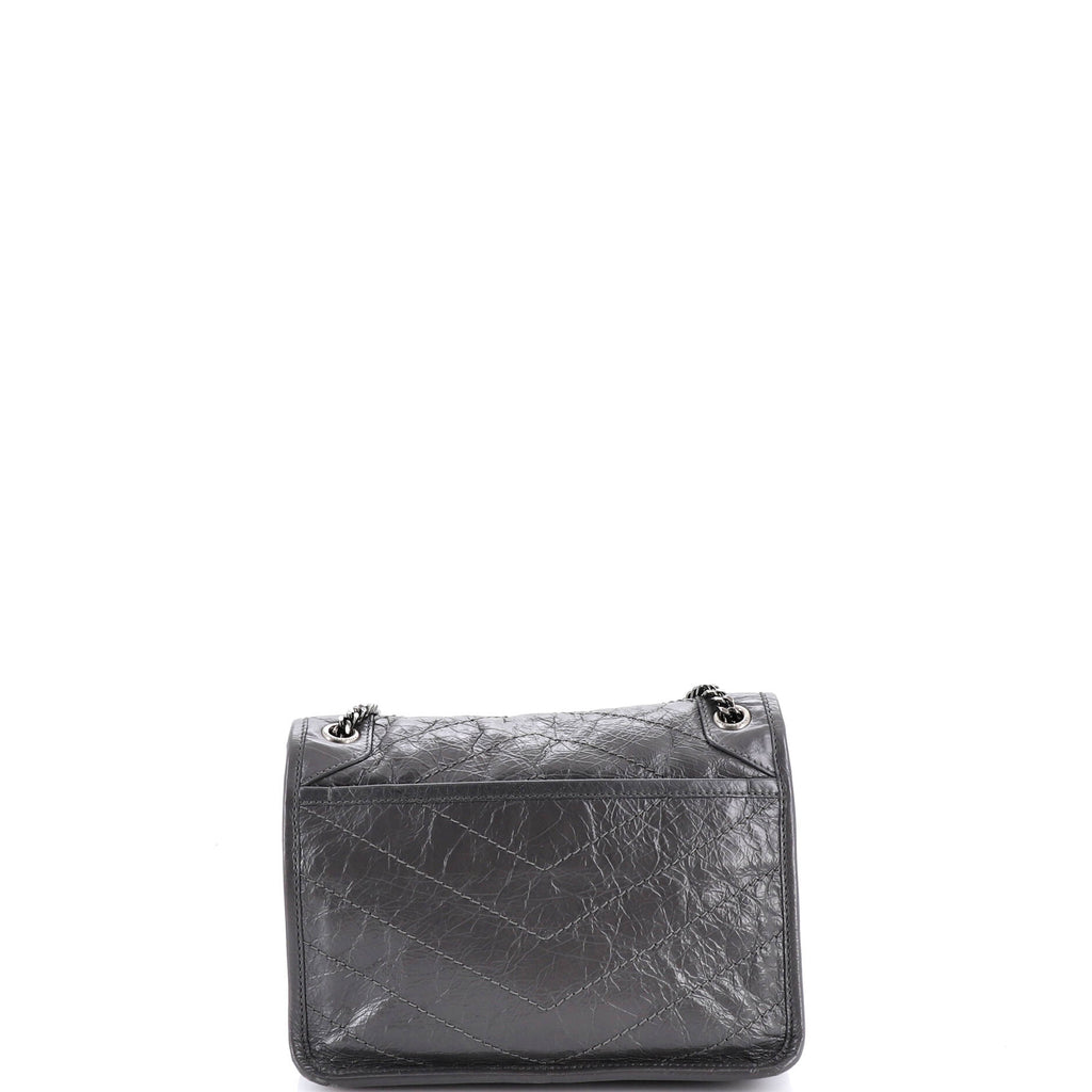 Niki Chain Flap Bag Matelasse Chevron Leather Baby