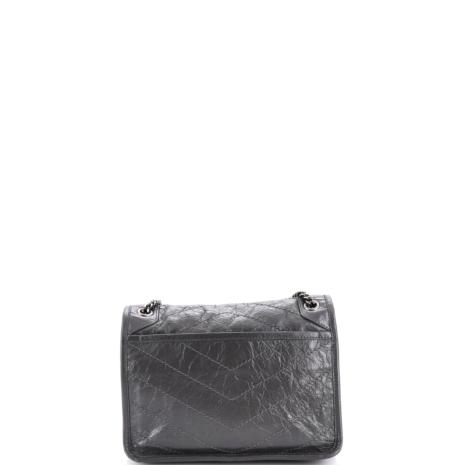 Niki Chain Flap Bag Matelasse Chevron Leather Baby
