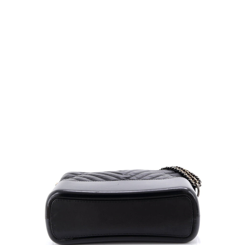 Gabrielle Hobo Chevron Aged Calfskin Medium