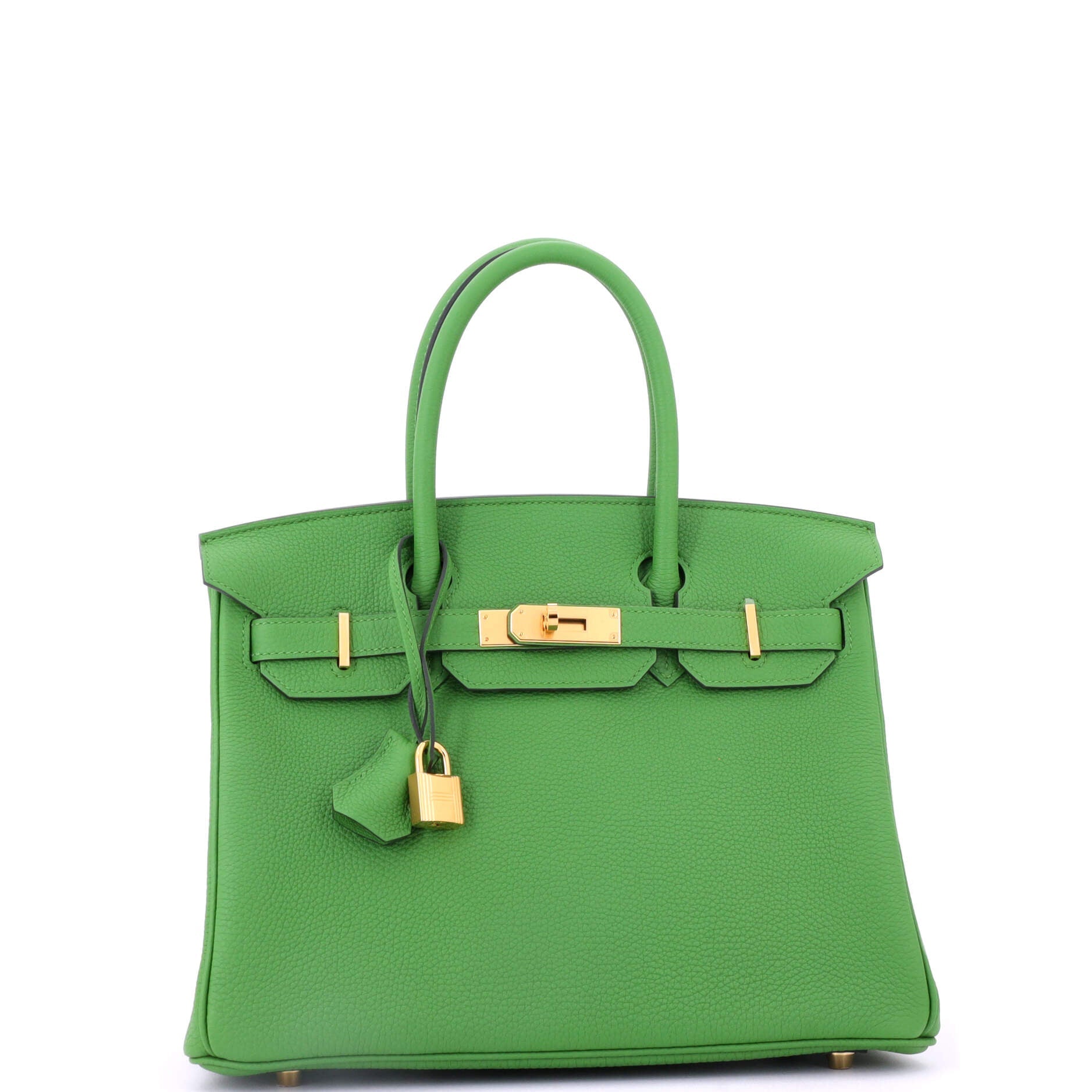 Birkin Handbag Vert Yucca Togo with Gold Hardware 30