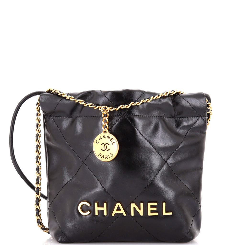 22 Chain Hobo Quilted Calfskin Mini