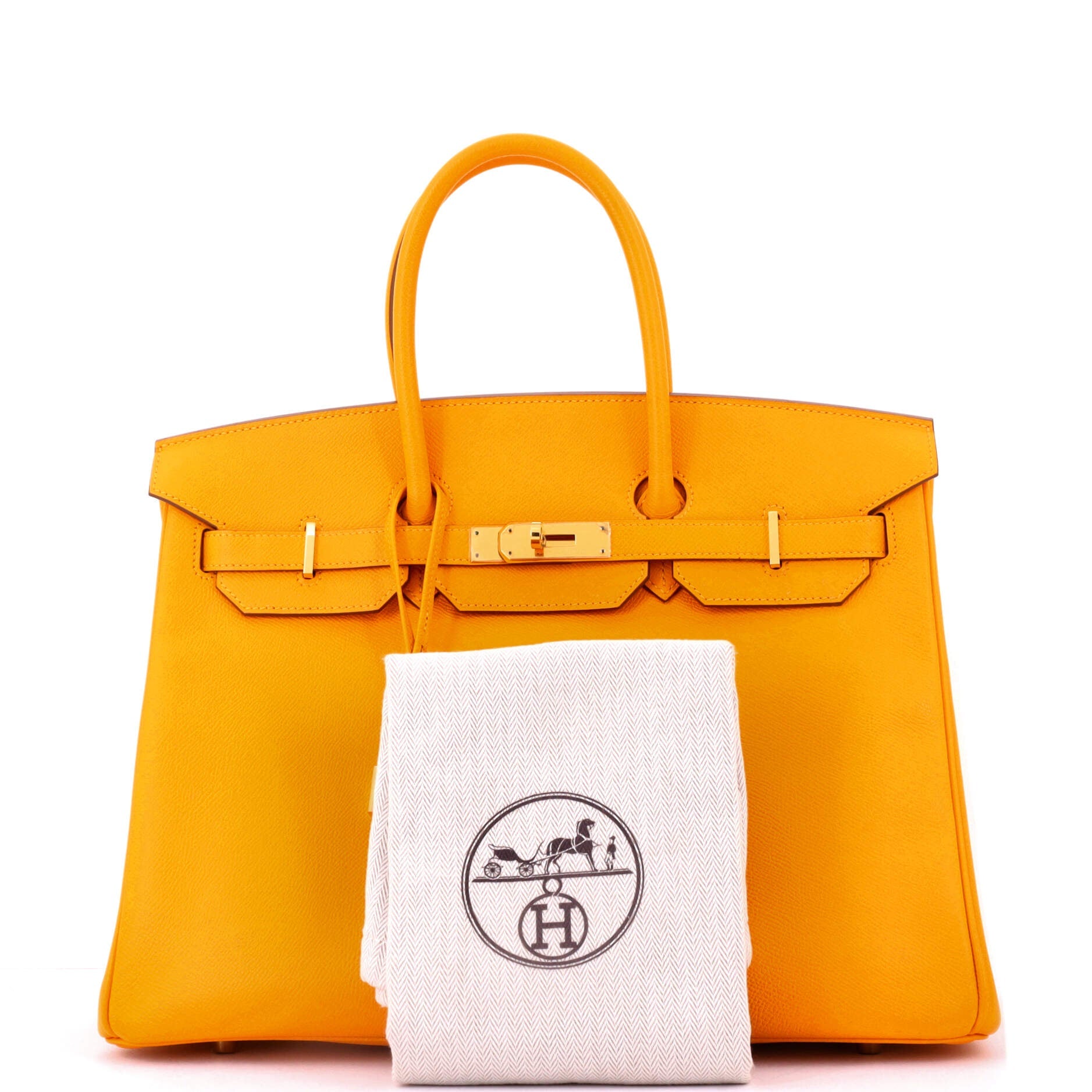 Birkin Handbag Jaune D'Or Epsom with Gold Hardware 35