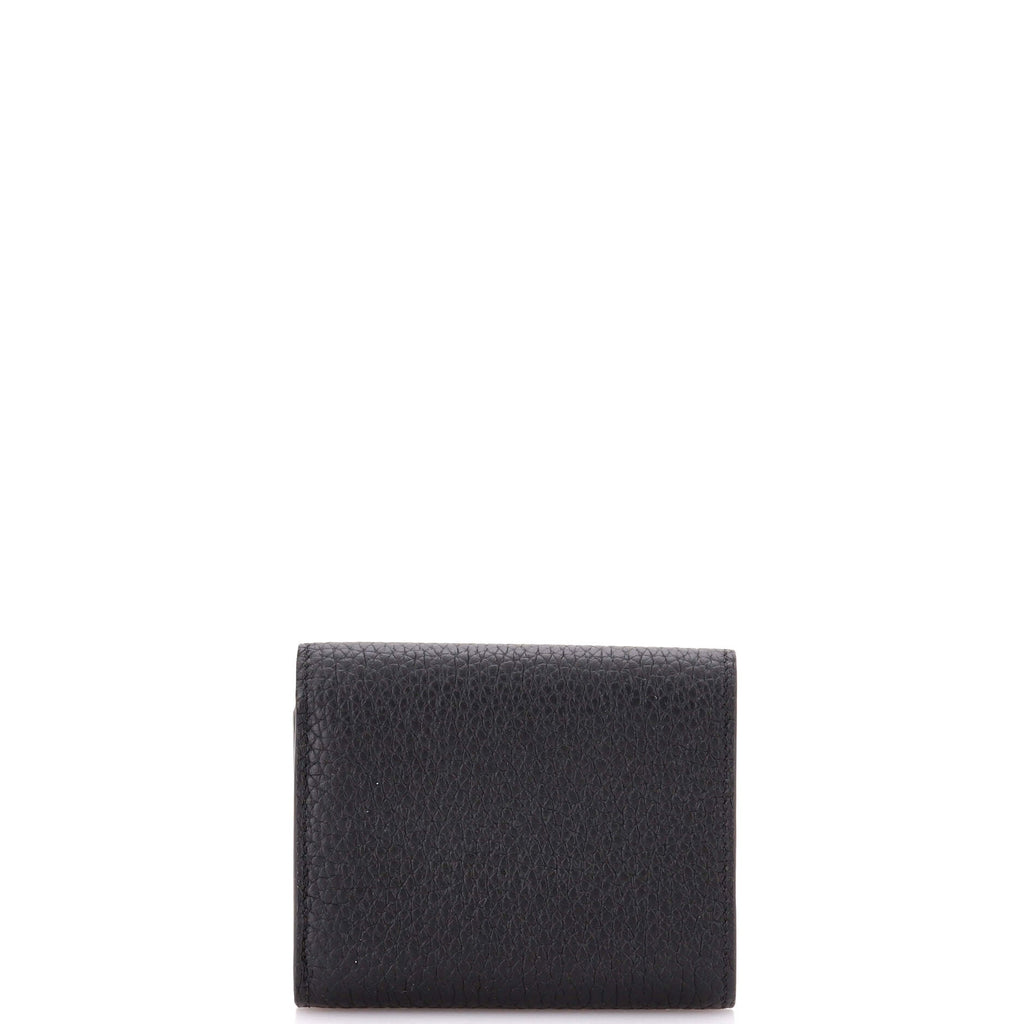 Capucines Wallet Taurillion Leather Tiny