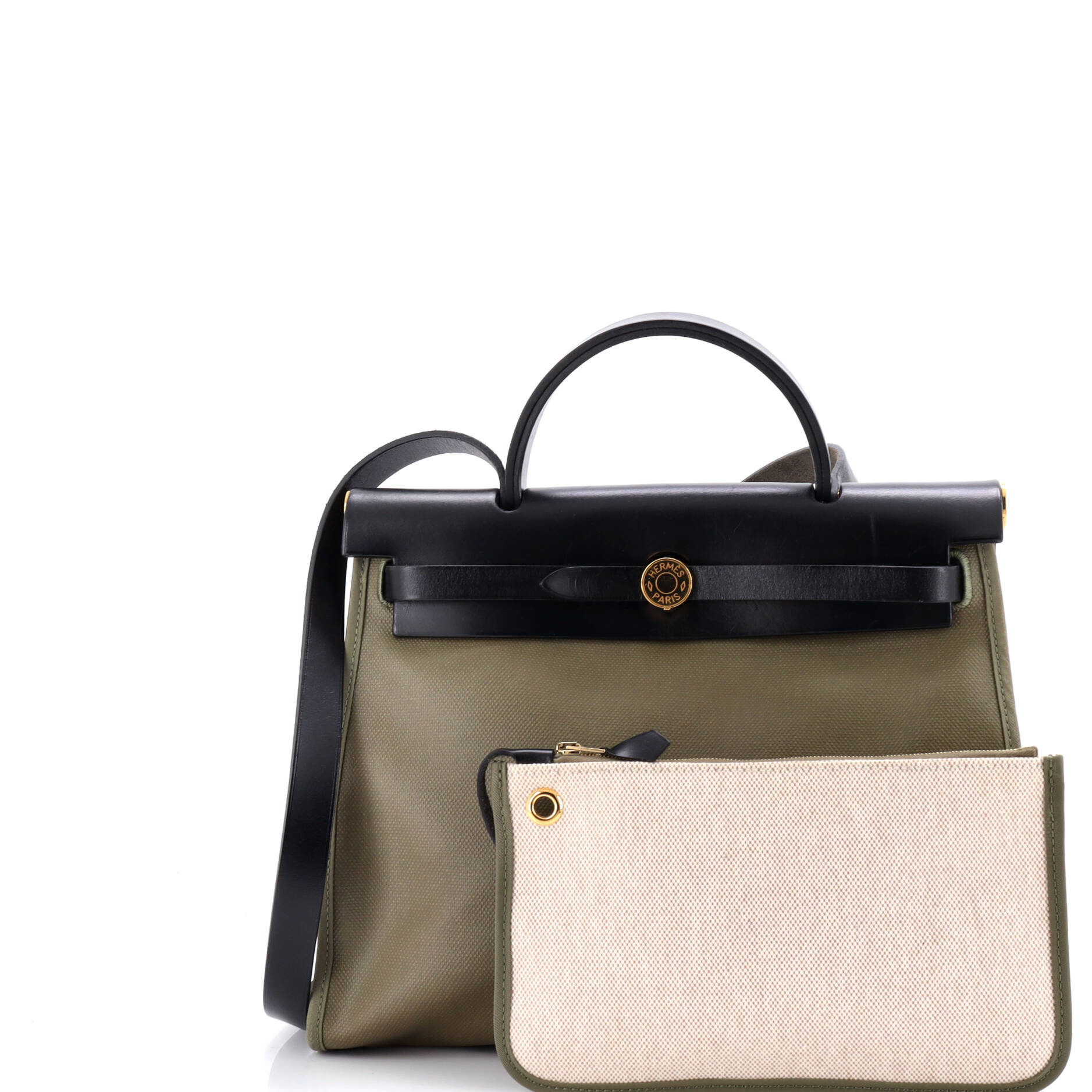 Herbag Zip Leather and Toile 31