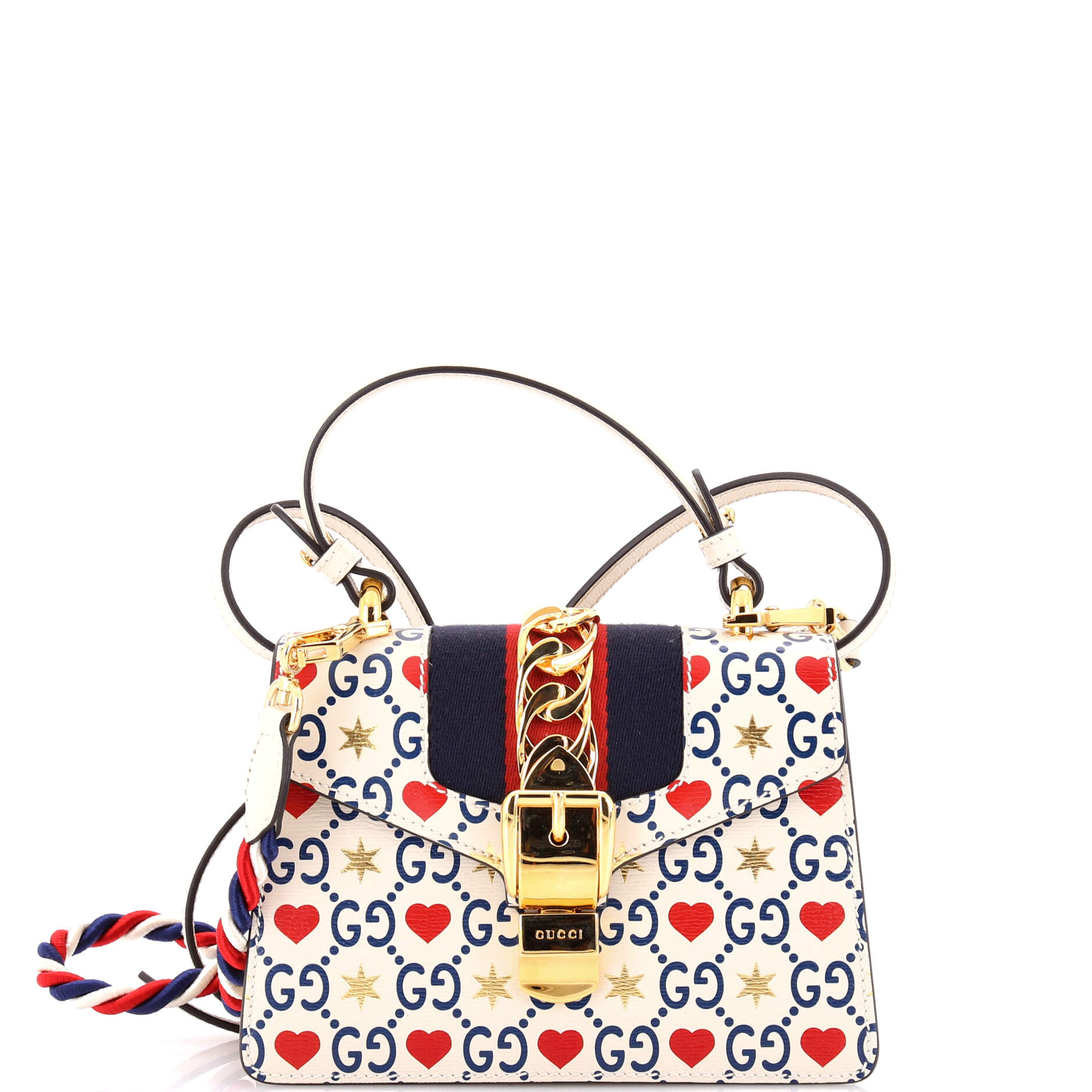 Sylvie Top Handle Bag Limited Edition Valentines GG Printed Leather Mini