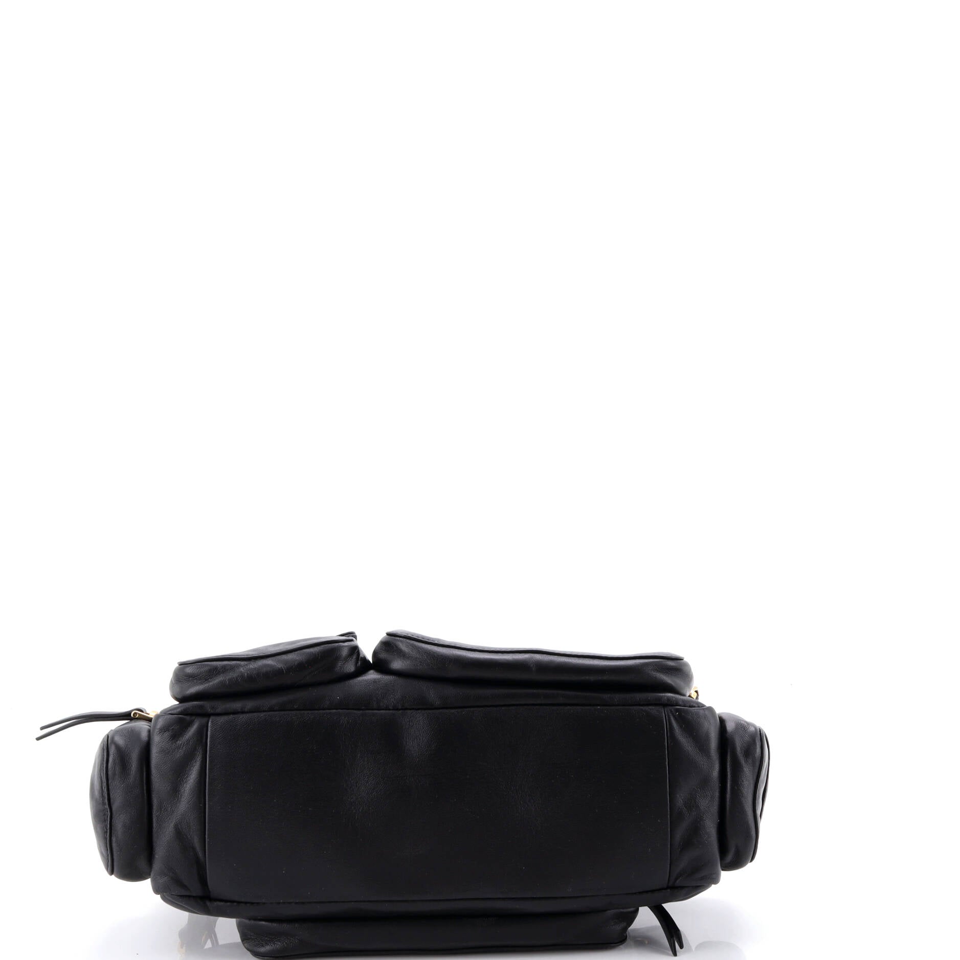 Multi Pocket Shoulder Bag Leather