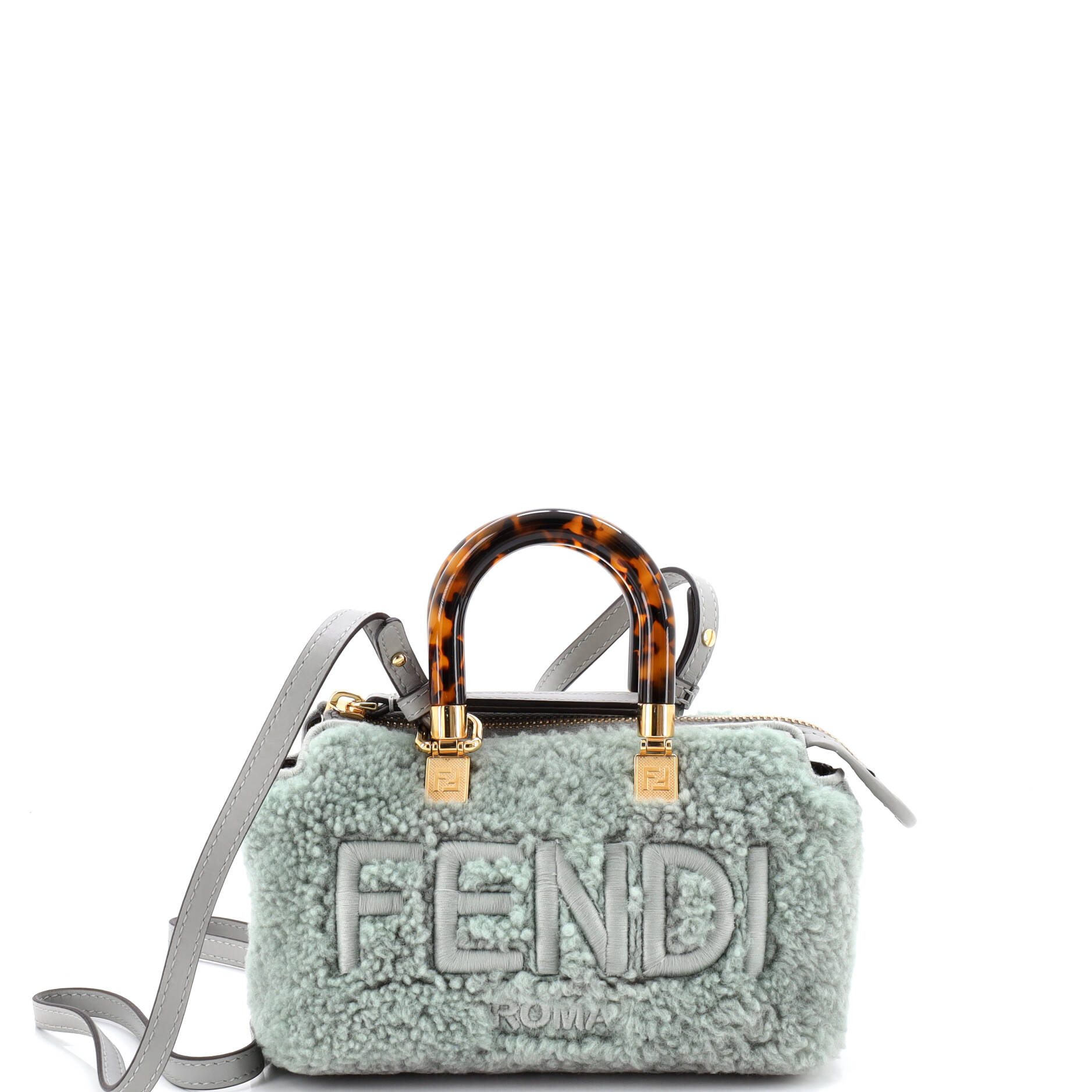 Logo By The Way Top Handle Bag Shearling Mini