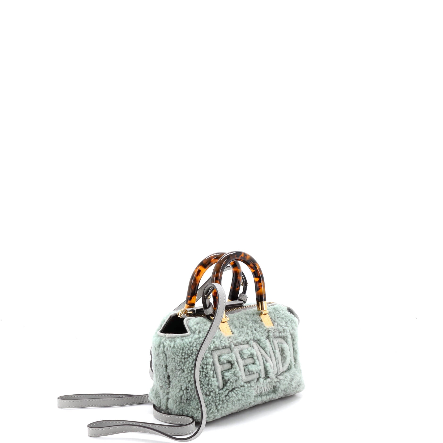Logo By The Way Top Handle Bag Shearling Mini