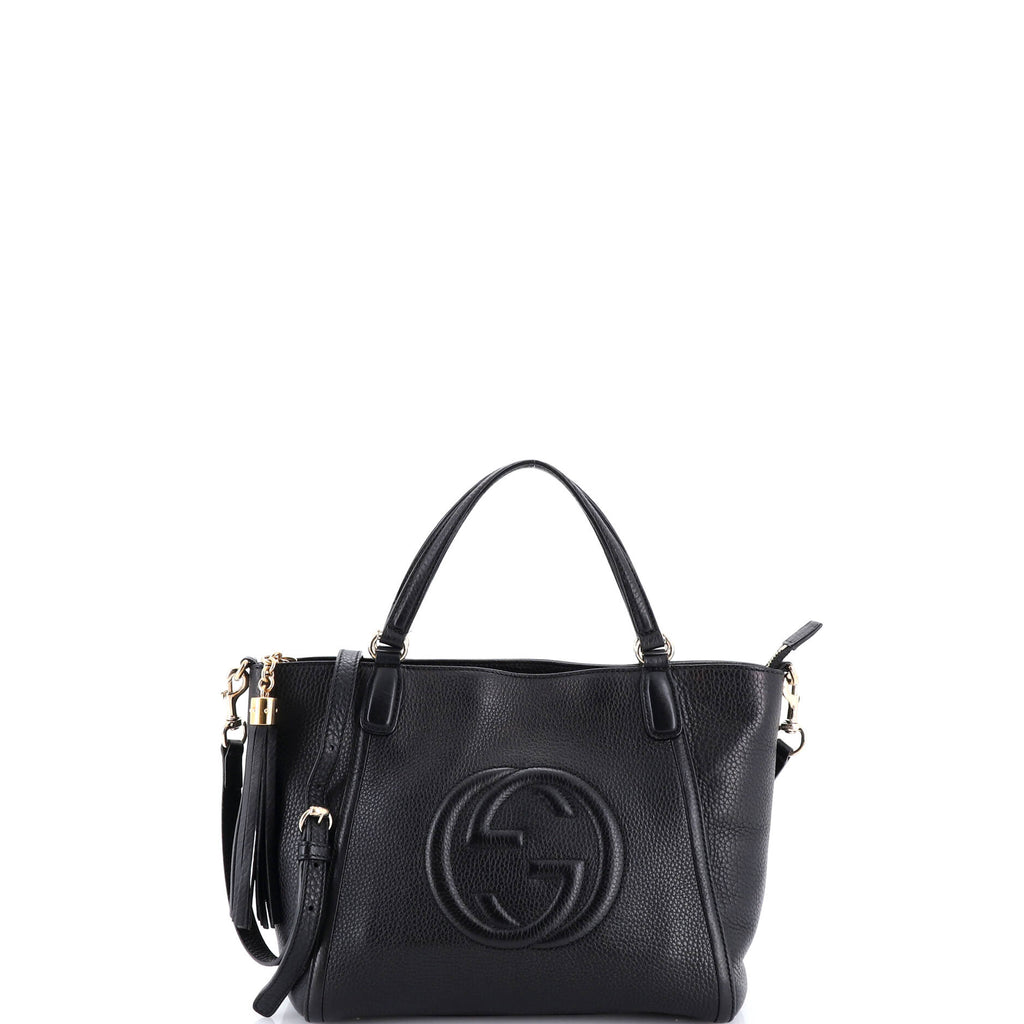 Soho Convertible Top Handle Bag Leather Small
