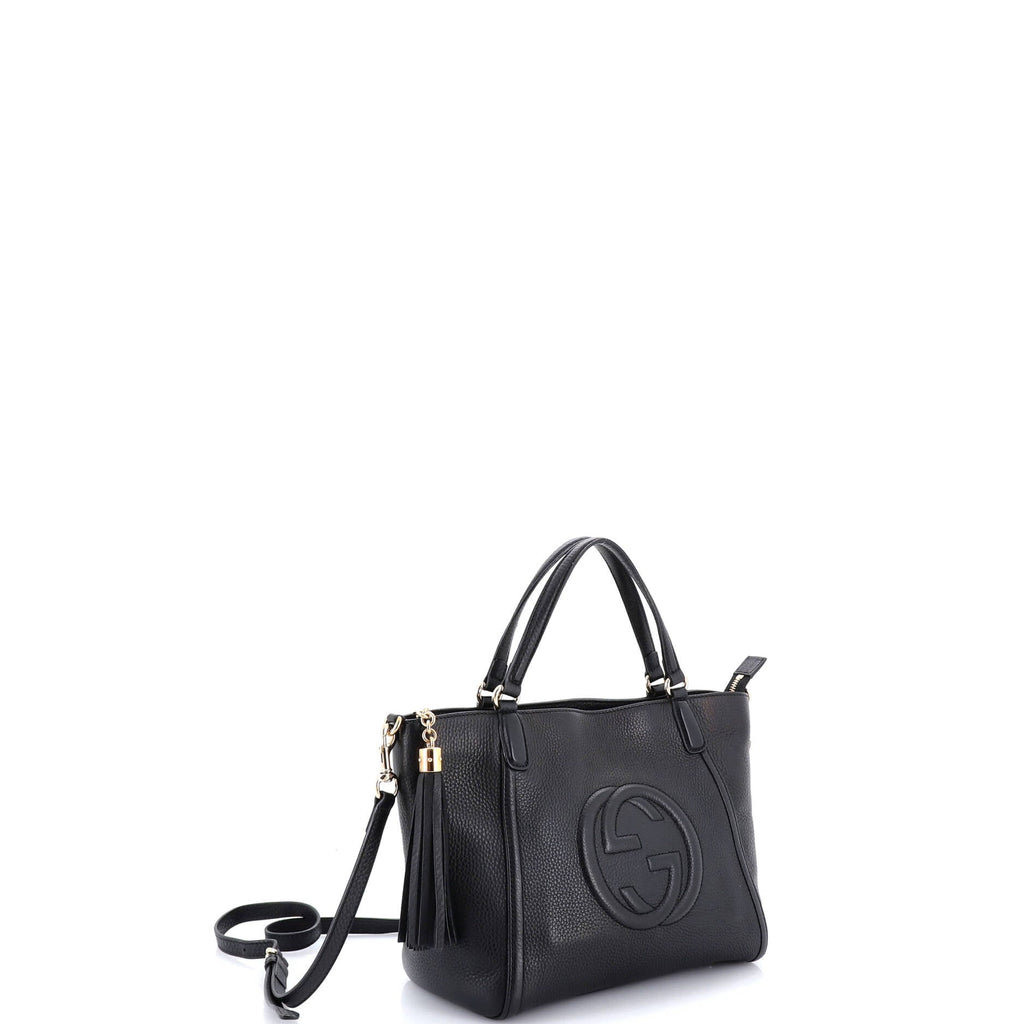 Soho Convertible Top Handle Bag Leather Small