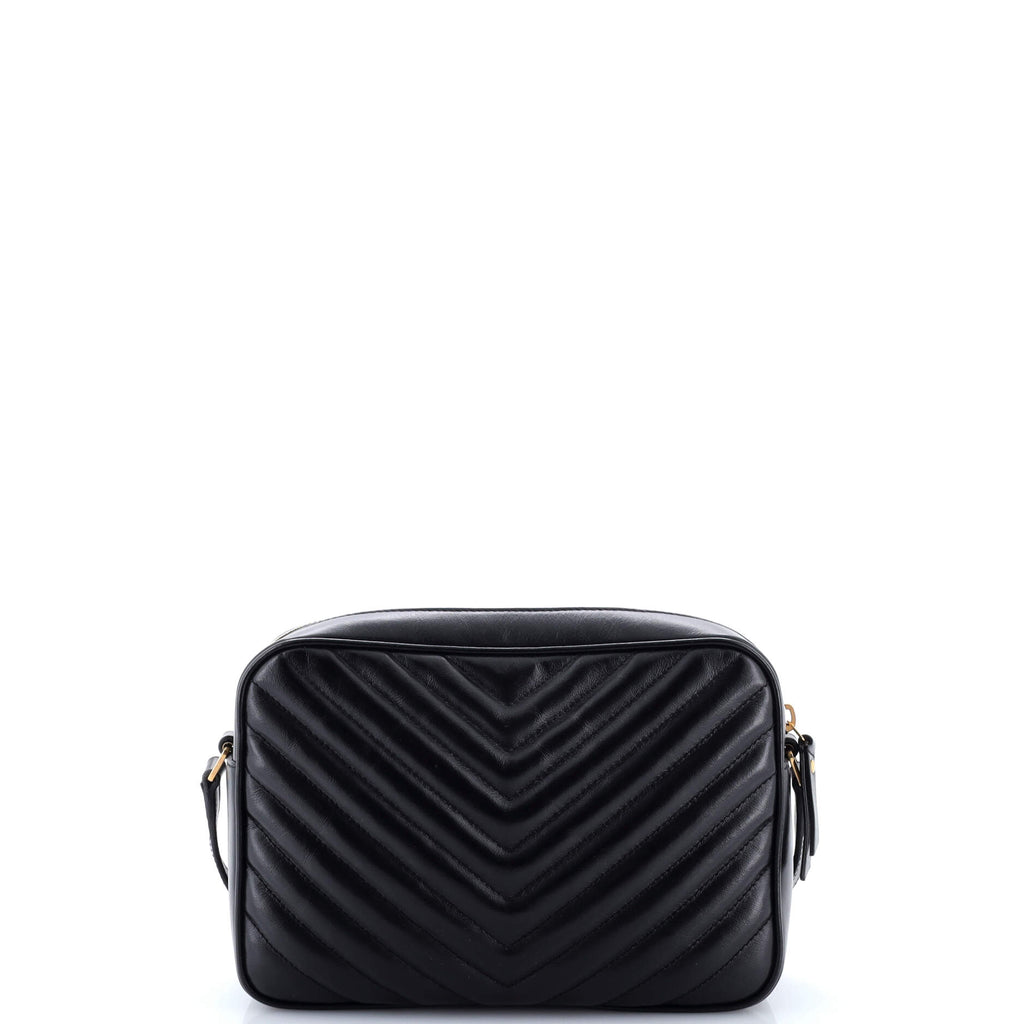 Lou Camera Bag Matelasse Chevron Leather Small