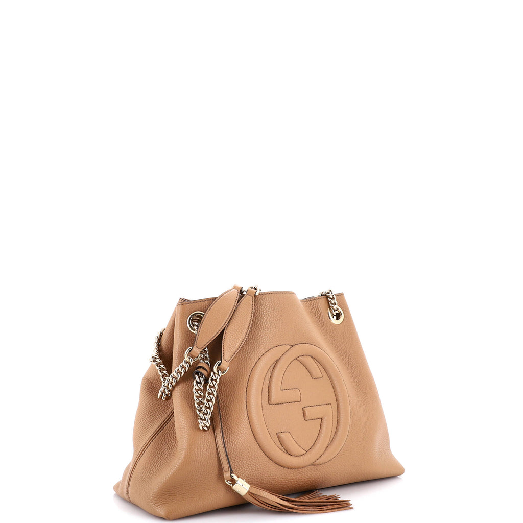 Soho Chain Strap Shoulder Bag Leather Medium