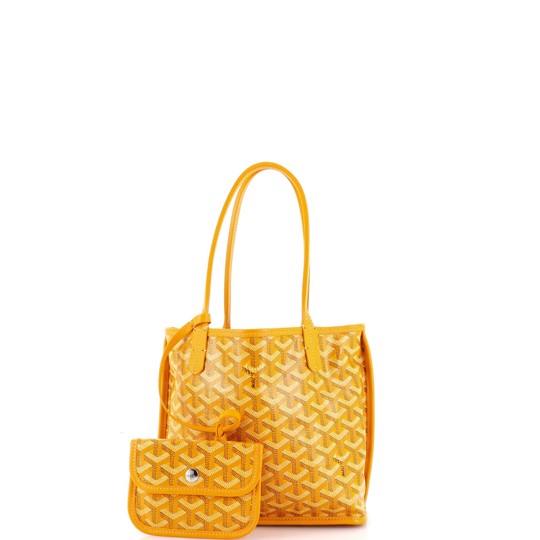 Anjou Reversible Tote Coated Canvas Mini