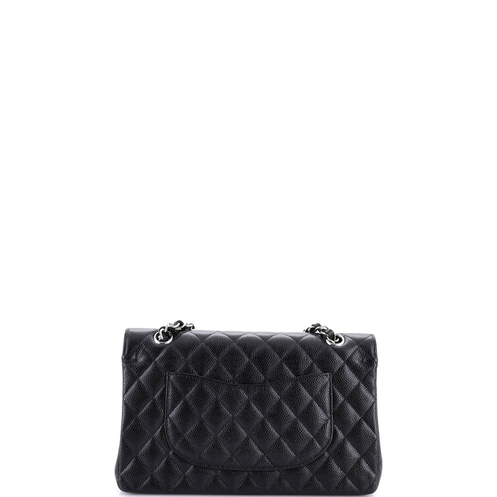 Classic Double Flap Bag Quilted Caviar Medium