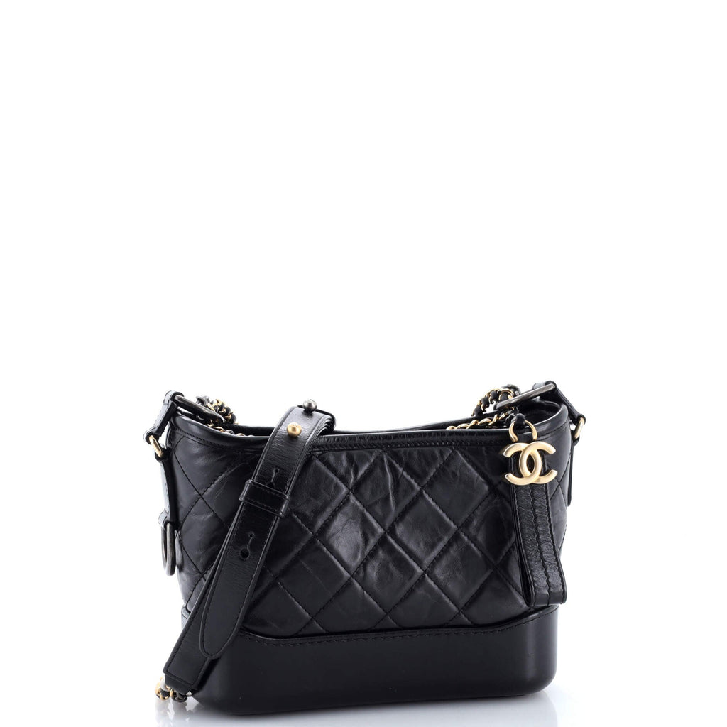 Gabrielle Hobo Quilted Aged Calfskin Small