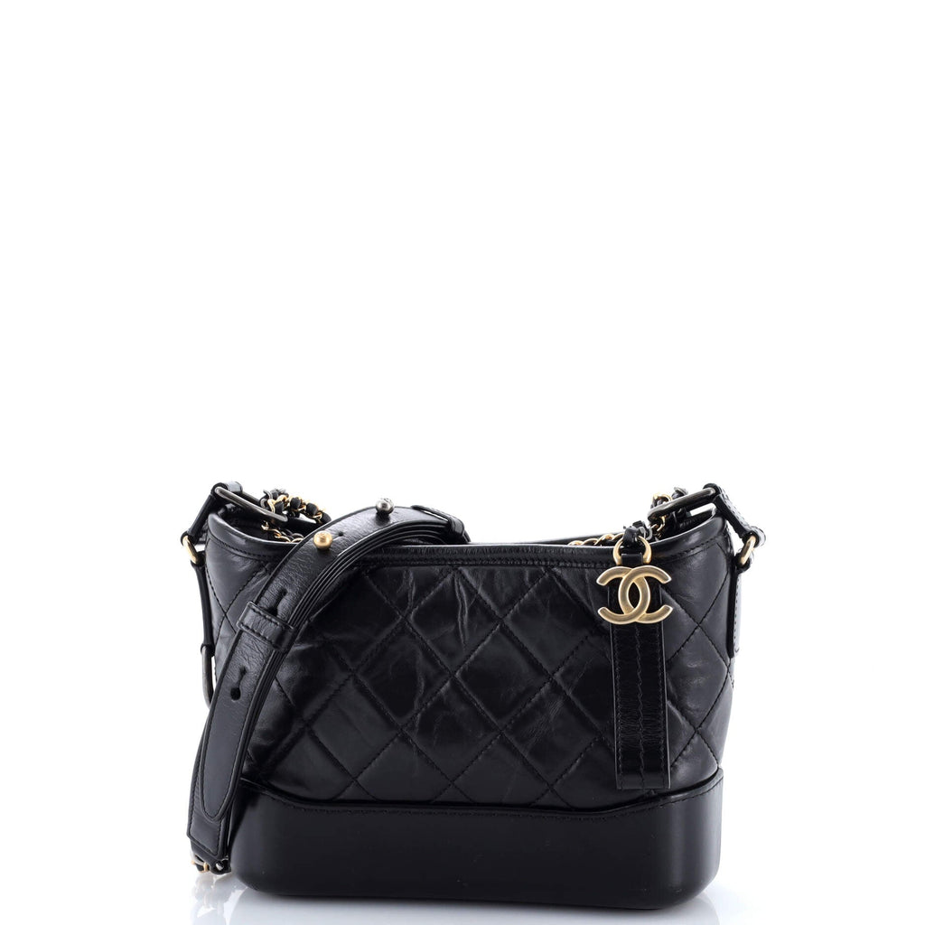 Gabrielle Hobo Quilted Aged Calfskin Small