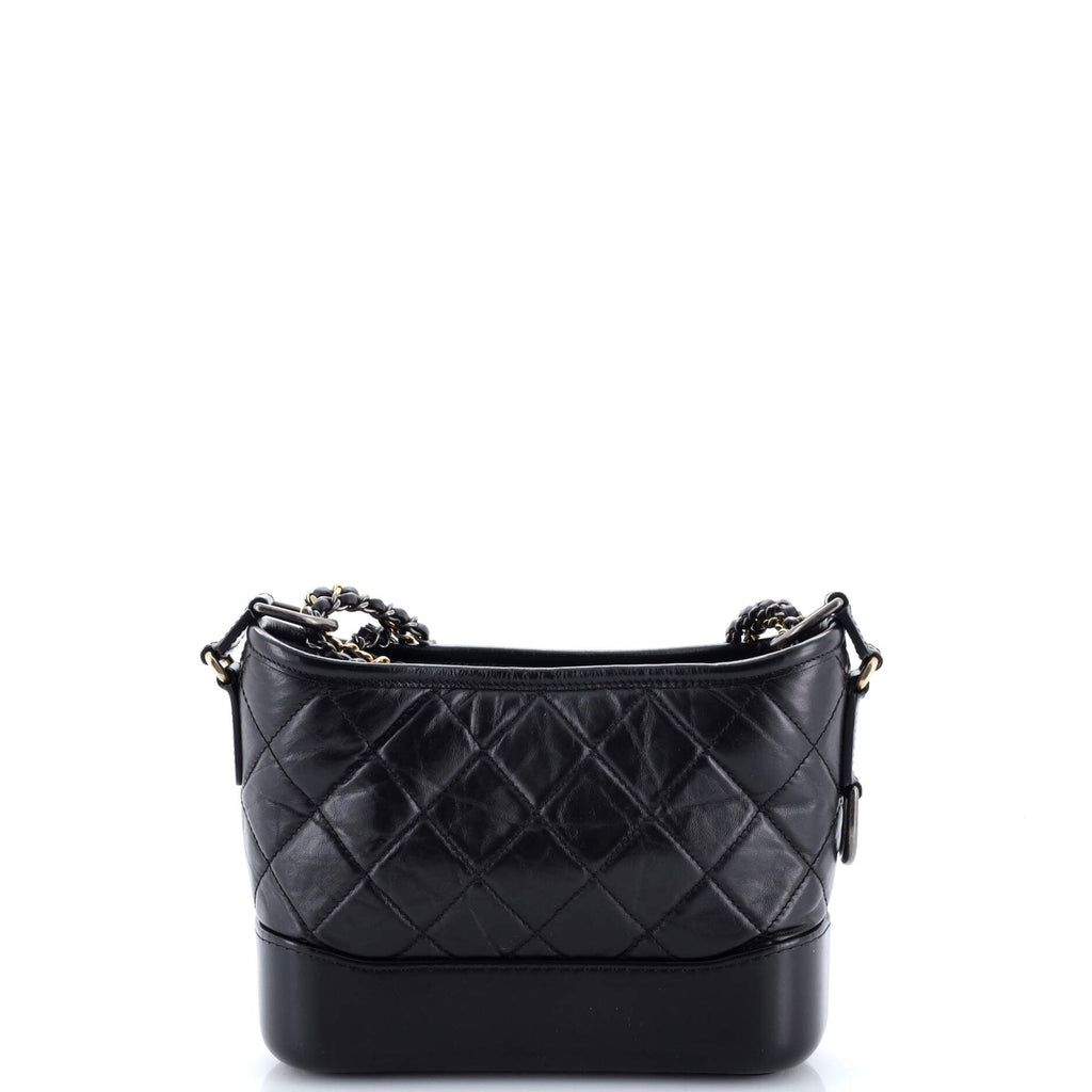 Gabrielle Hobo Quilted Aged Calfskin Small