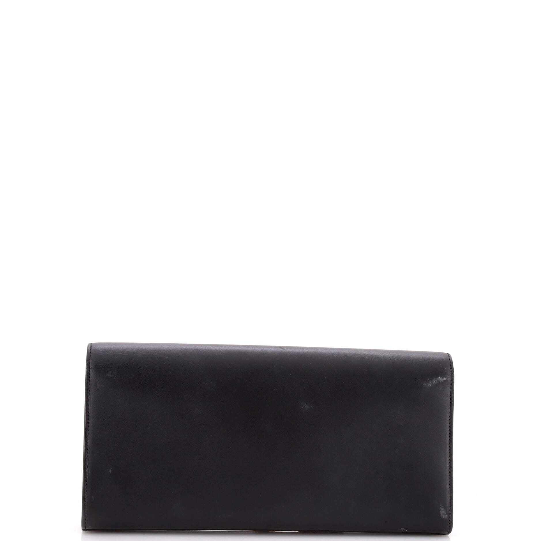 Classic Monogram Tassel Clutch Leather Long
