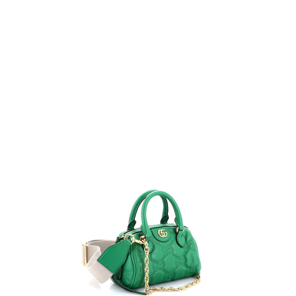 Ophidia Convertible Boston Top Handle Bag GG Matelasse Leather Mini