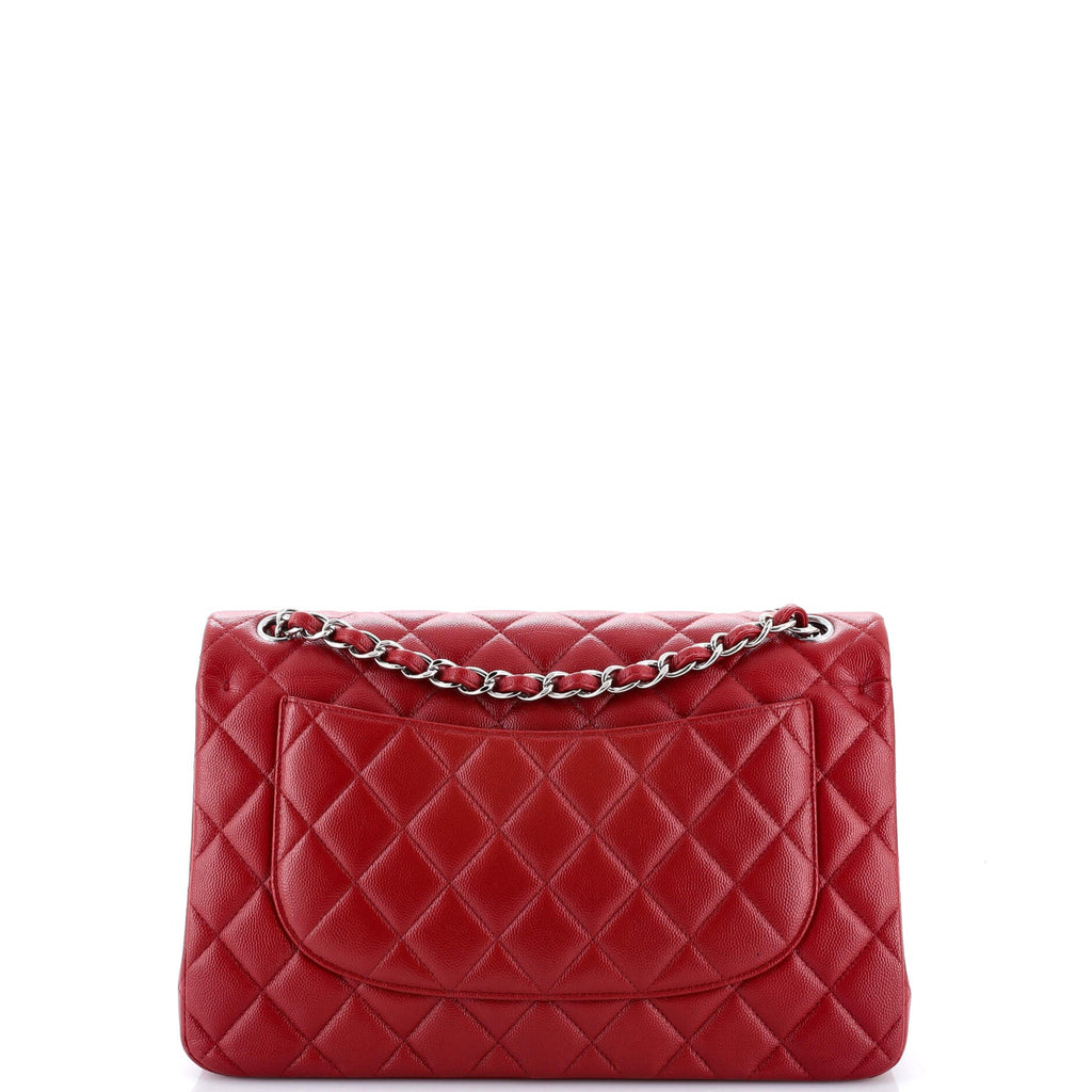 Classic Double Flap Bag Quilted Caviar Jumbo