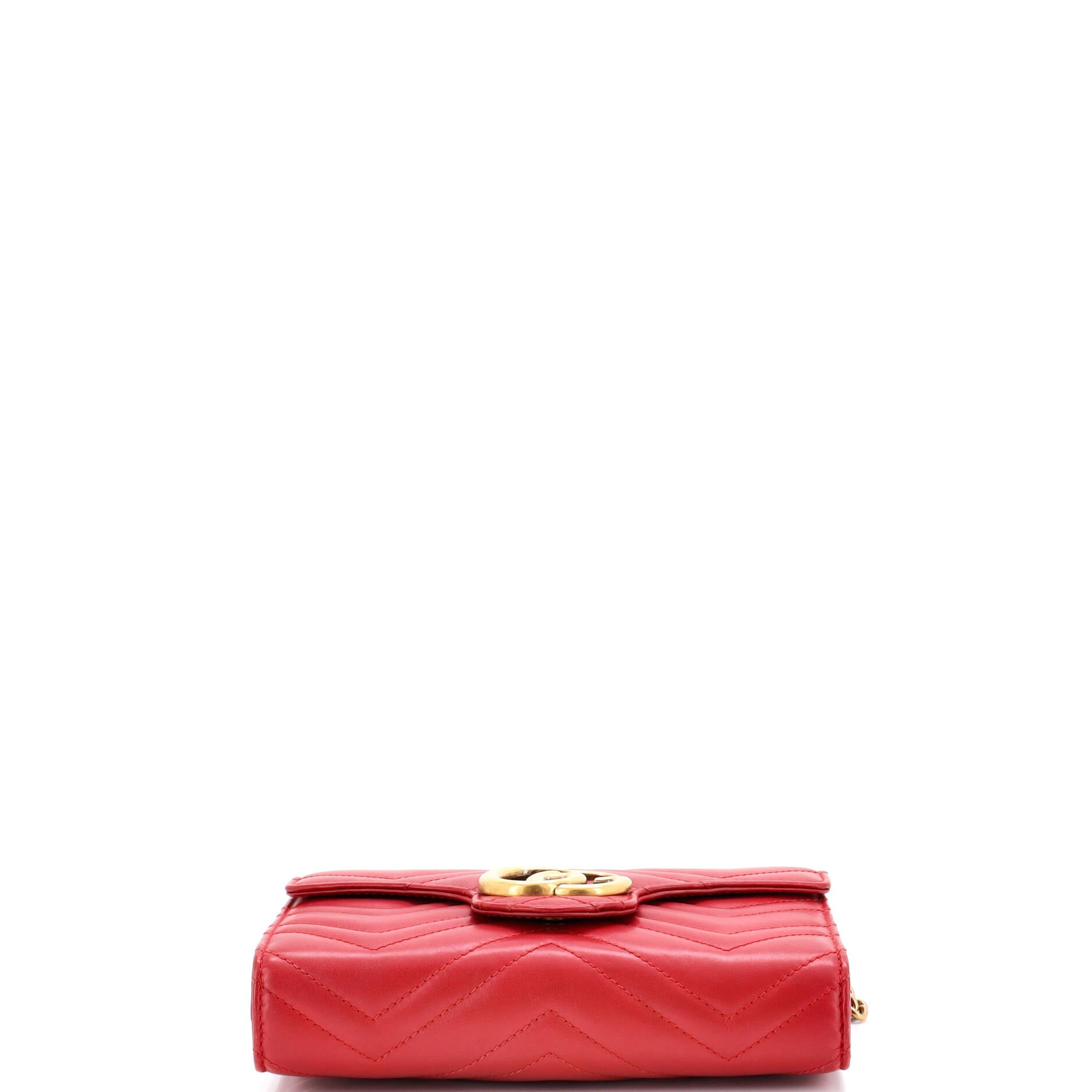 GG Marmont Chain Wallet Matelasse Leather Mini