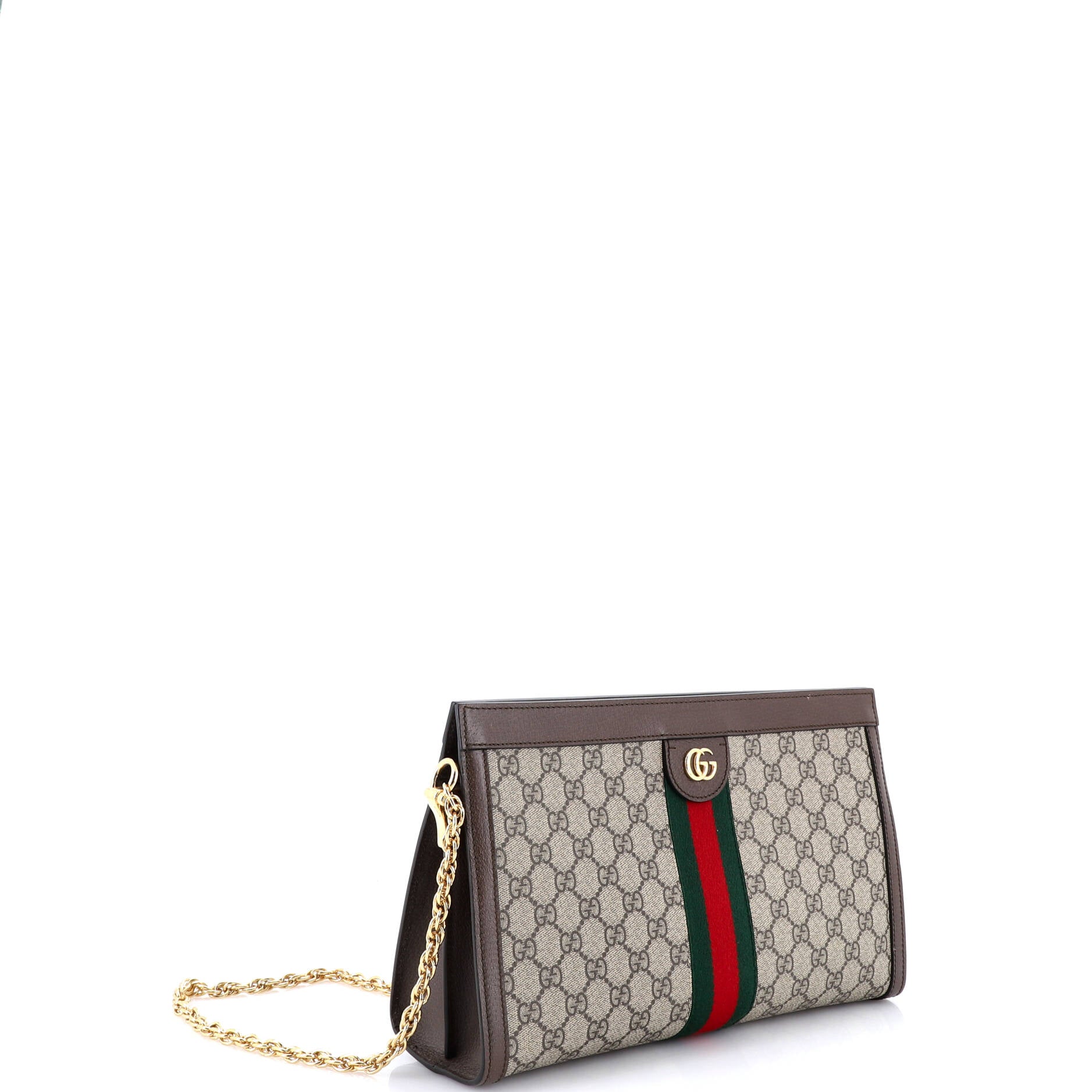Ophidia Chain Shoulder Bag GG Coated Canvas Medium