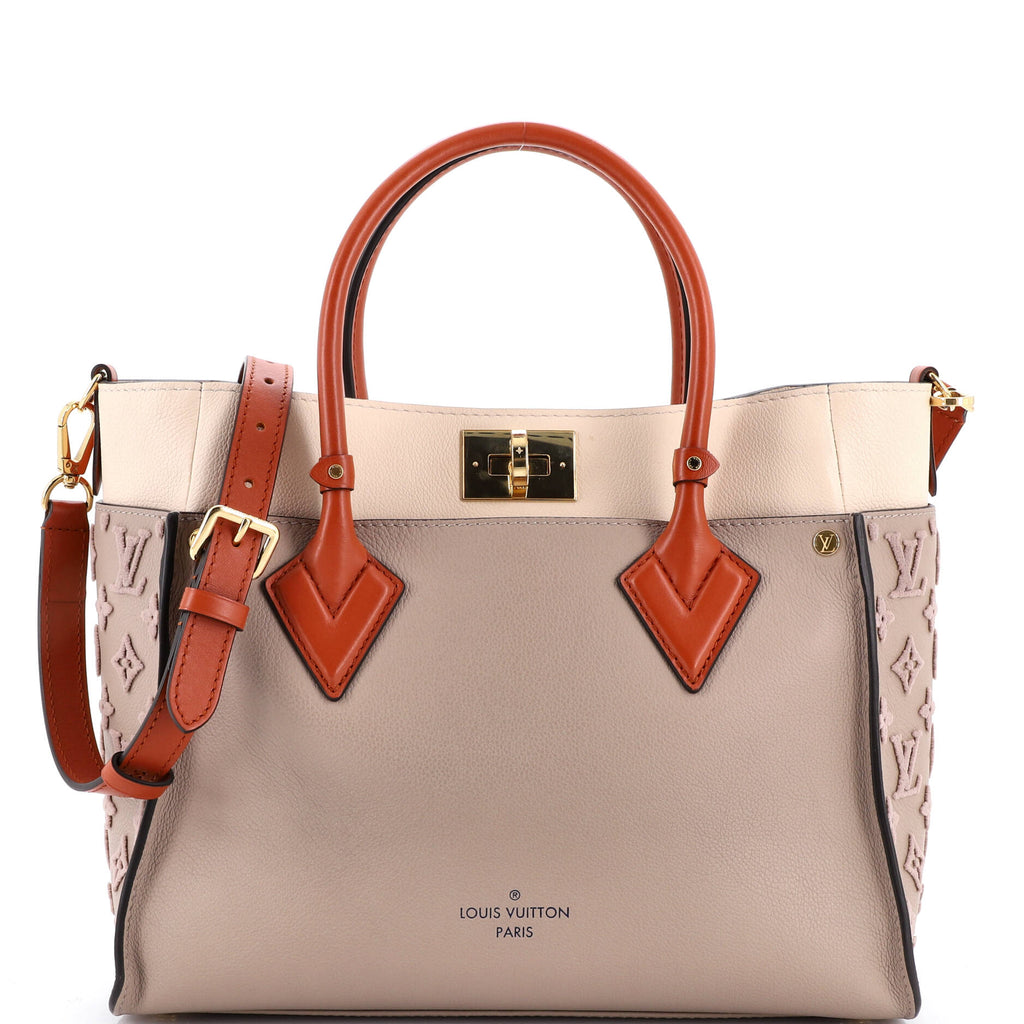 On My Side Tote Monogram Tuffetage Leather MM