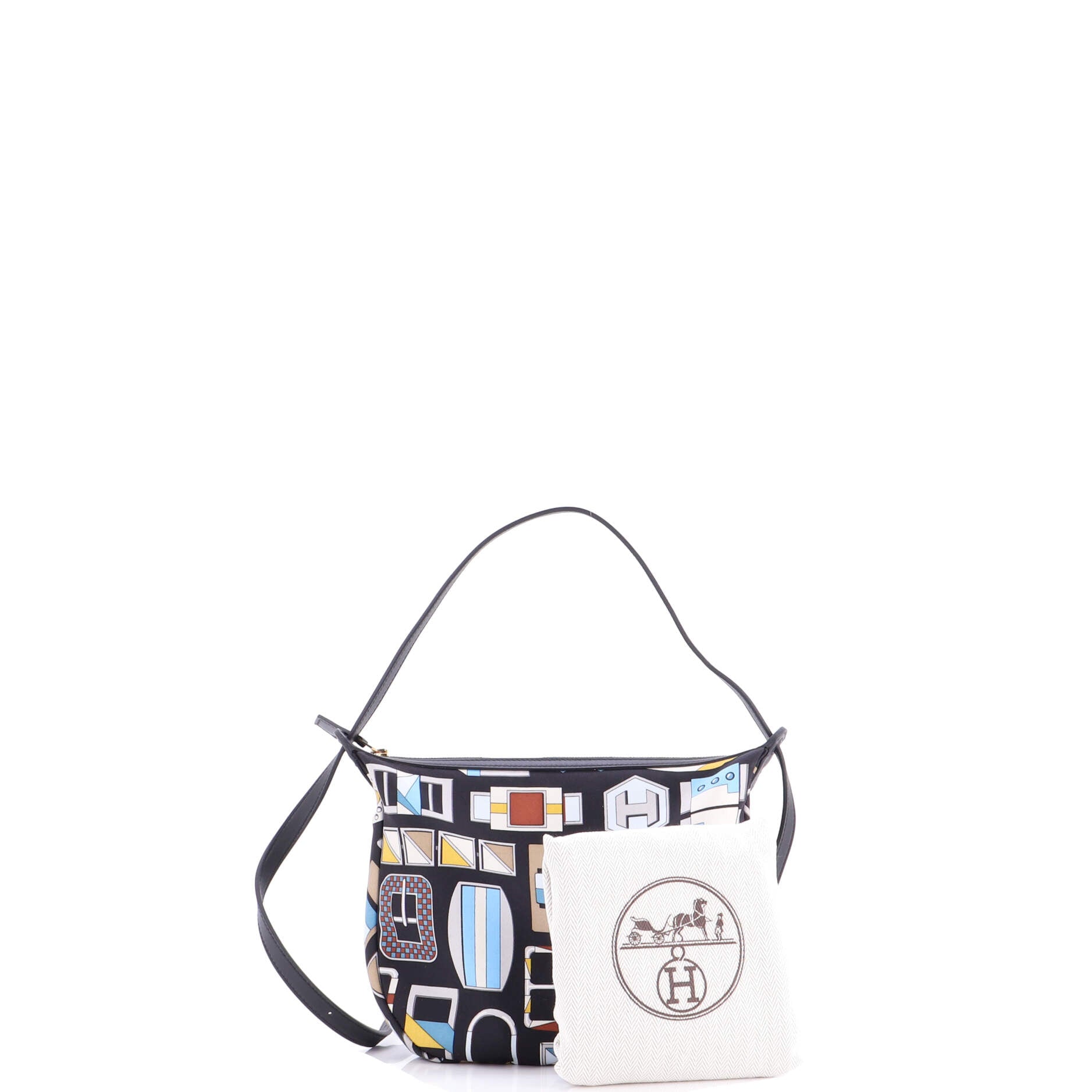 Sursoie To Go Pouch Printed Silk and Leather