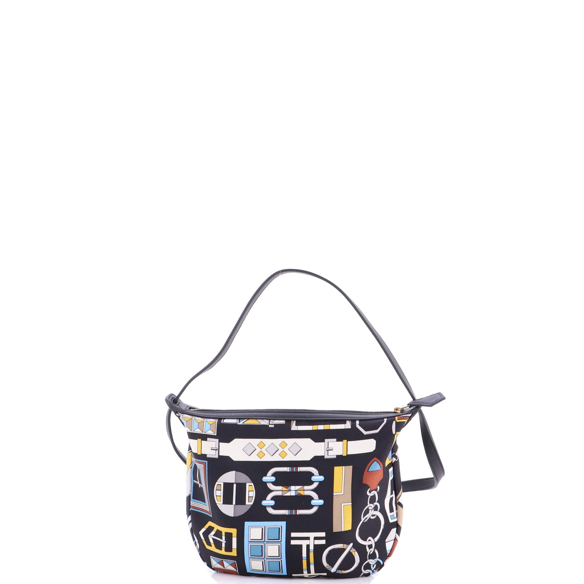 Sursoie To Go Pouch Printed Silk and Leather