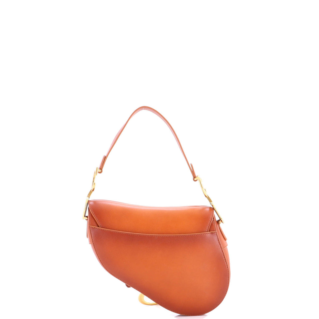 Saddle Handbag with Strap Leather Medium