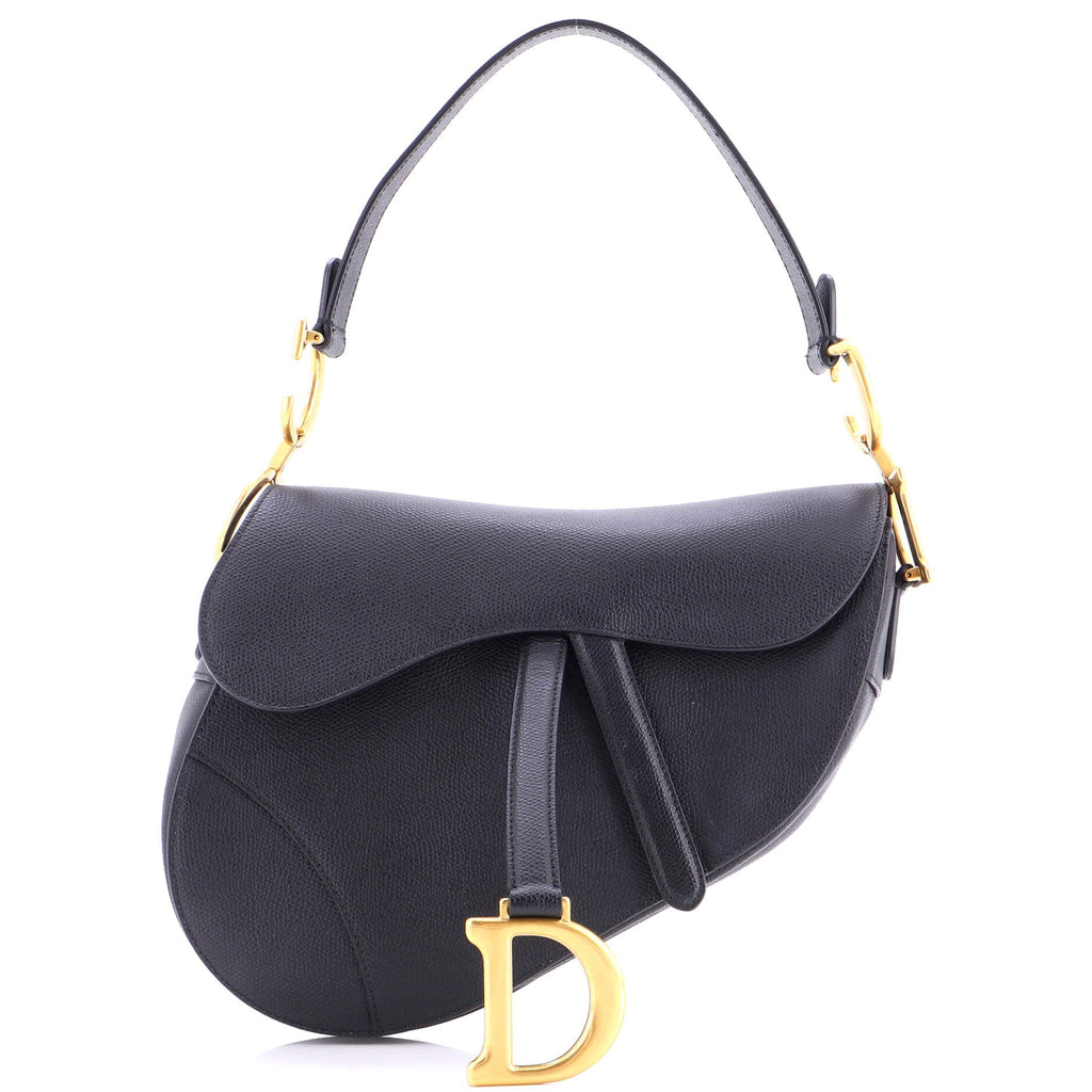 Saddle Handbag Leather Medium