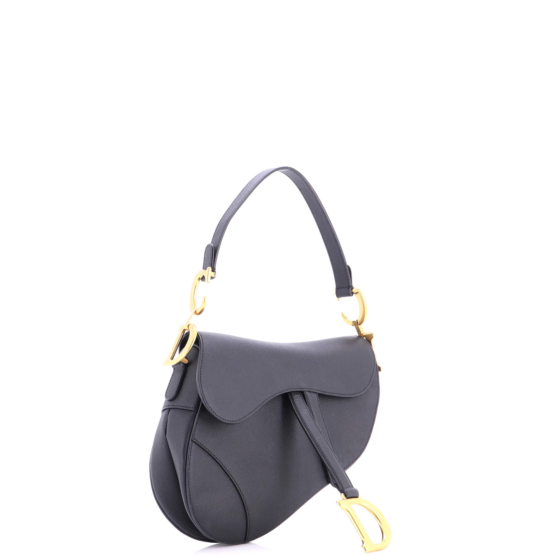 Saddle Handbag Leather Medium