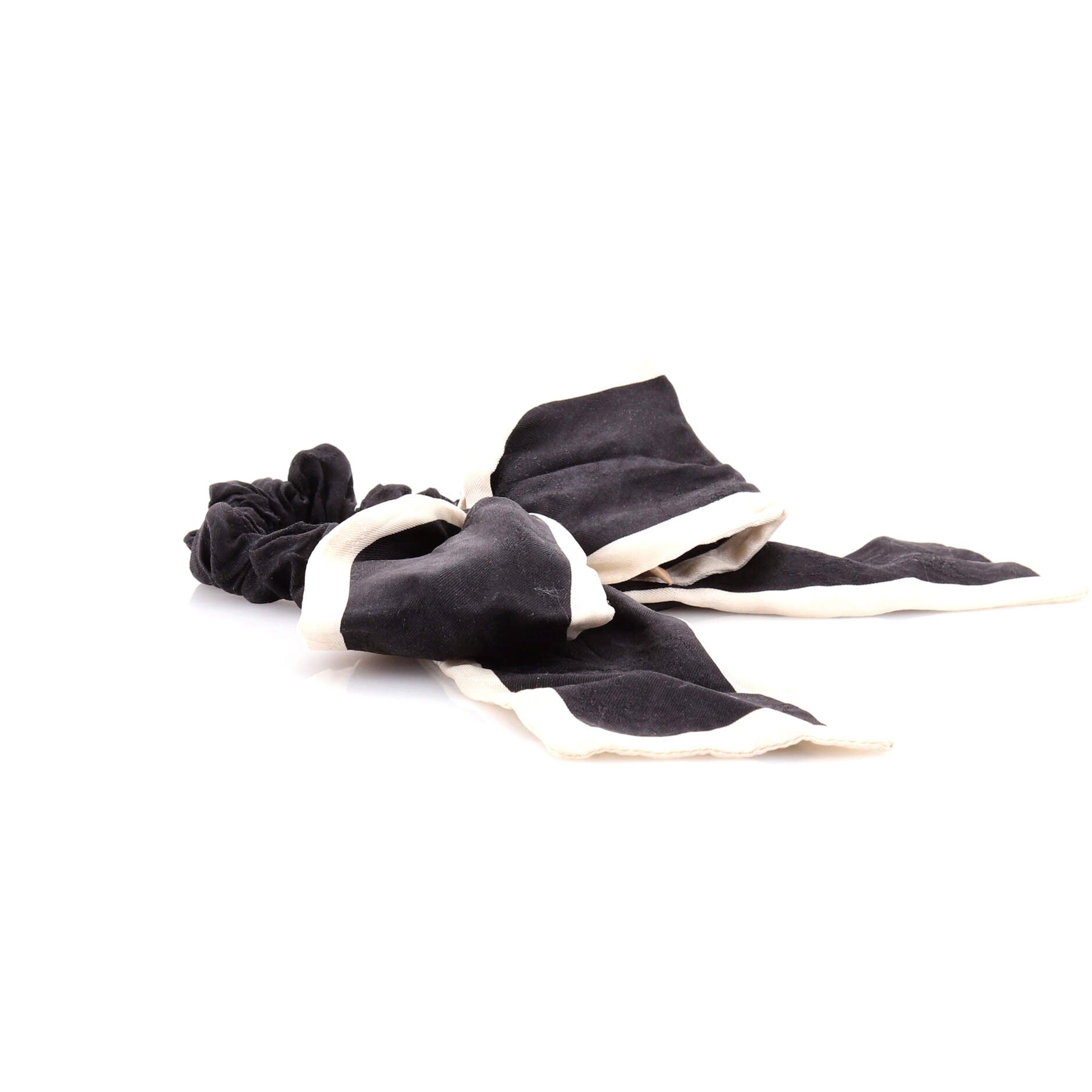 Bow Hair Tie Printed Silk