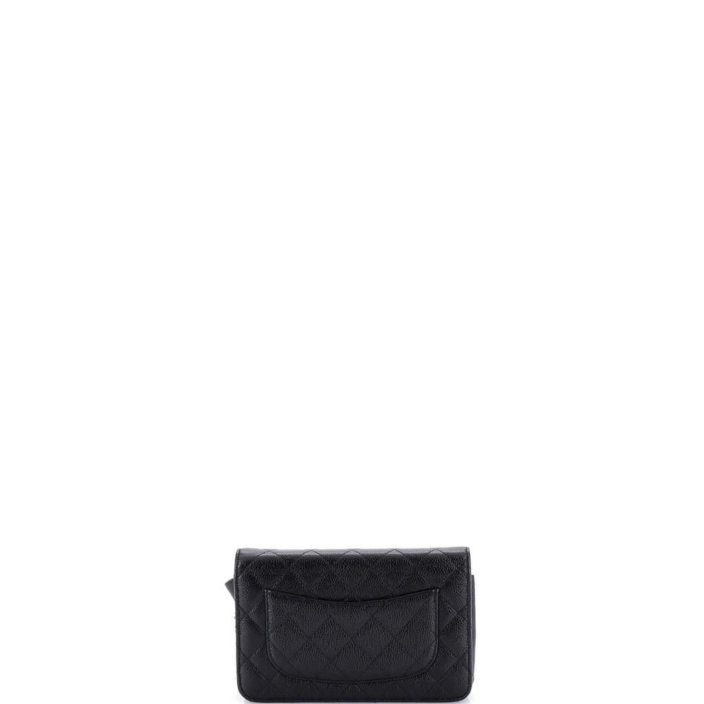 Wallet on Chain Quilted Caviar