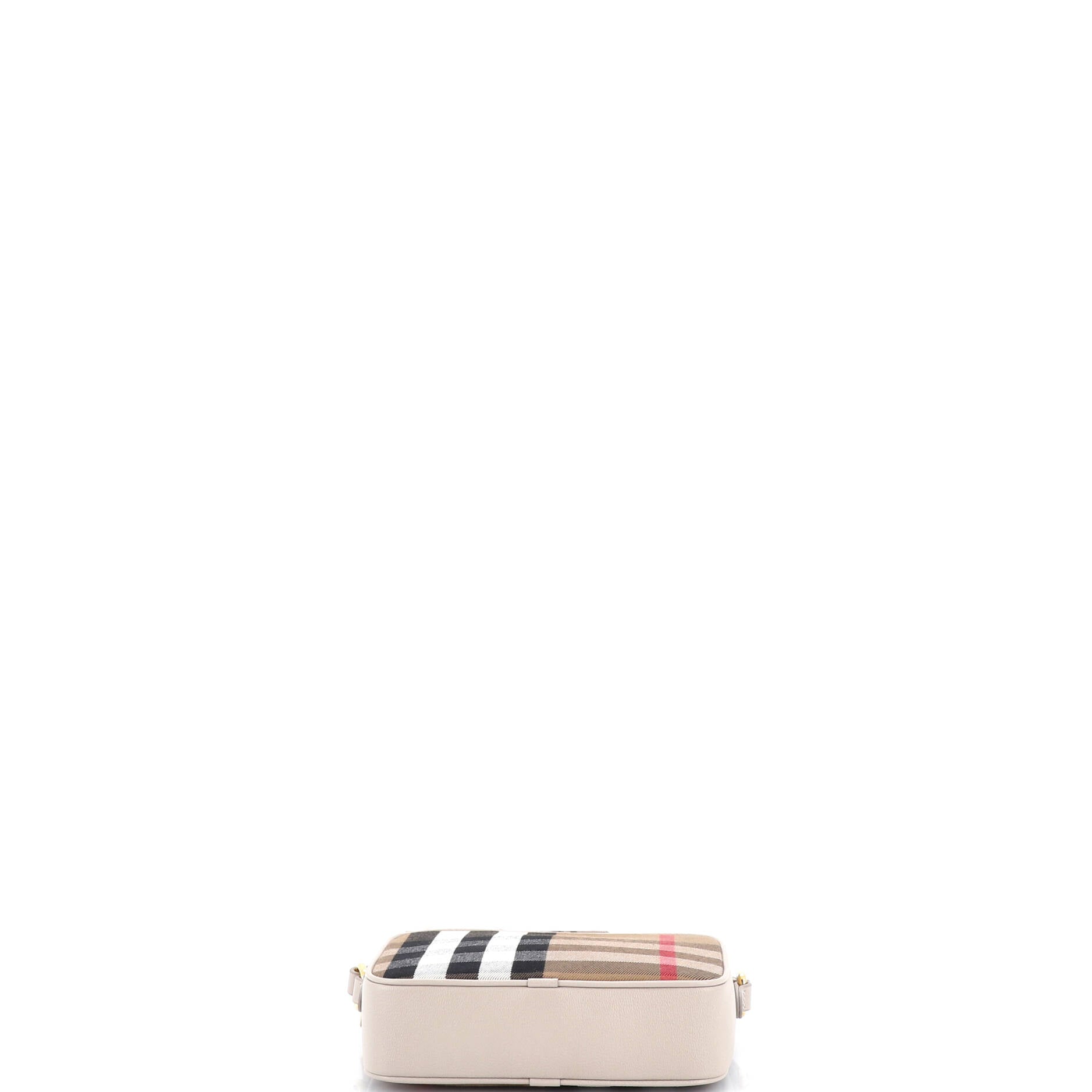 Camera Crossbody Bag Vintage Check Canvas Small