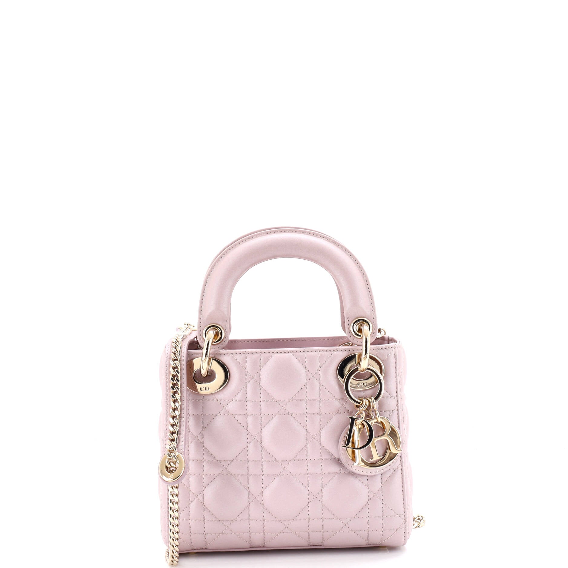 Lady Dior Chain Bag Cannage Quilt Lambskin Mini