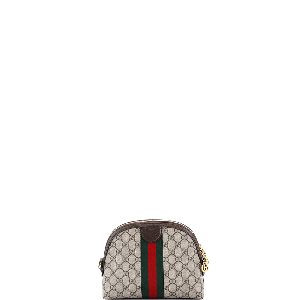 Ophidia Dome Shoulder Bag GG Coated Canvas Small