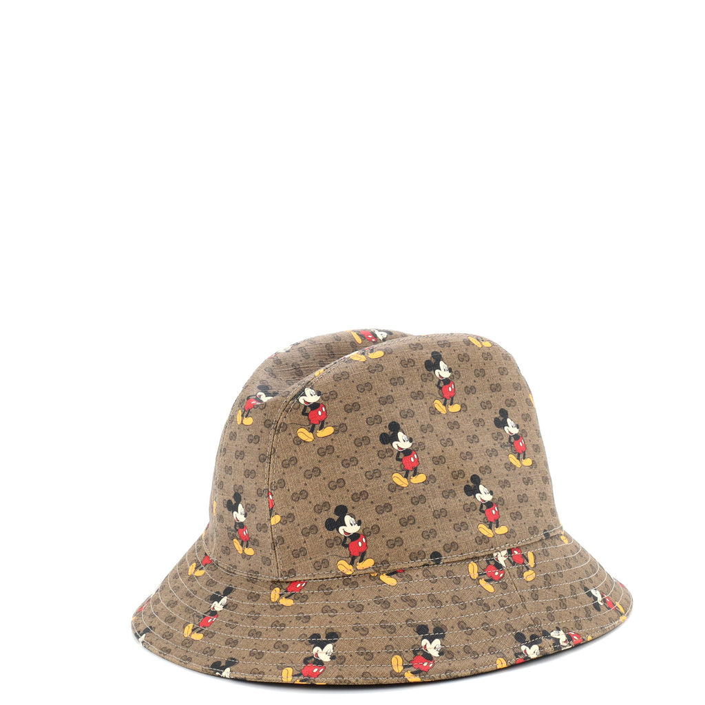 Disney Mickey Mouse Bucket Hat Printed Mini GG Coated Canvas