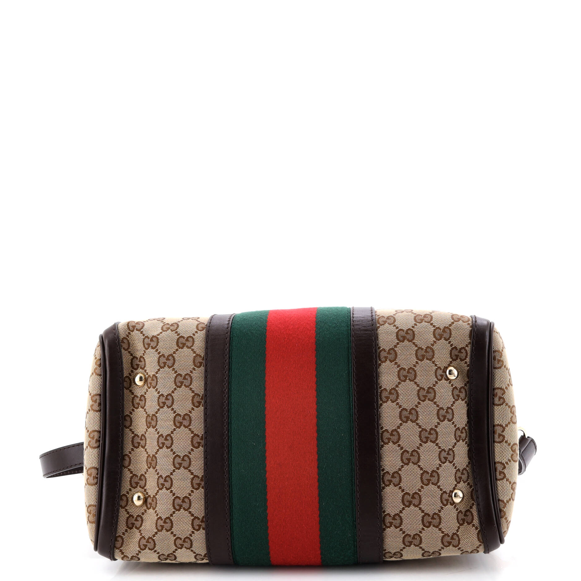 Vintage Web Boston Bag GG Canvas Medium